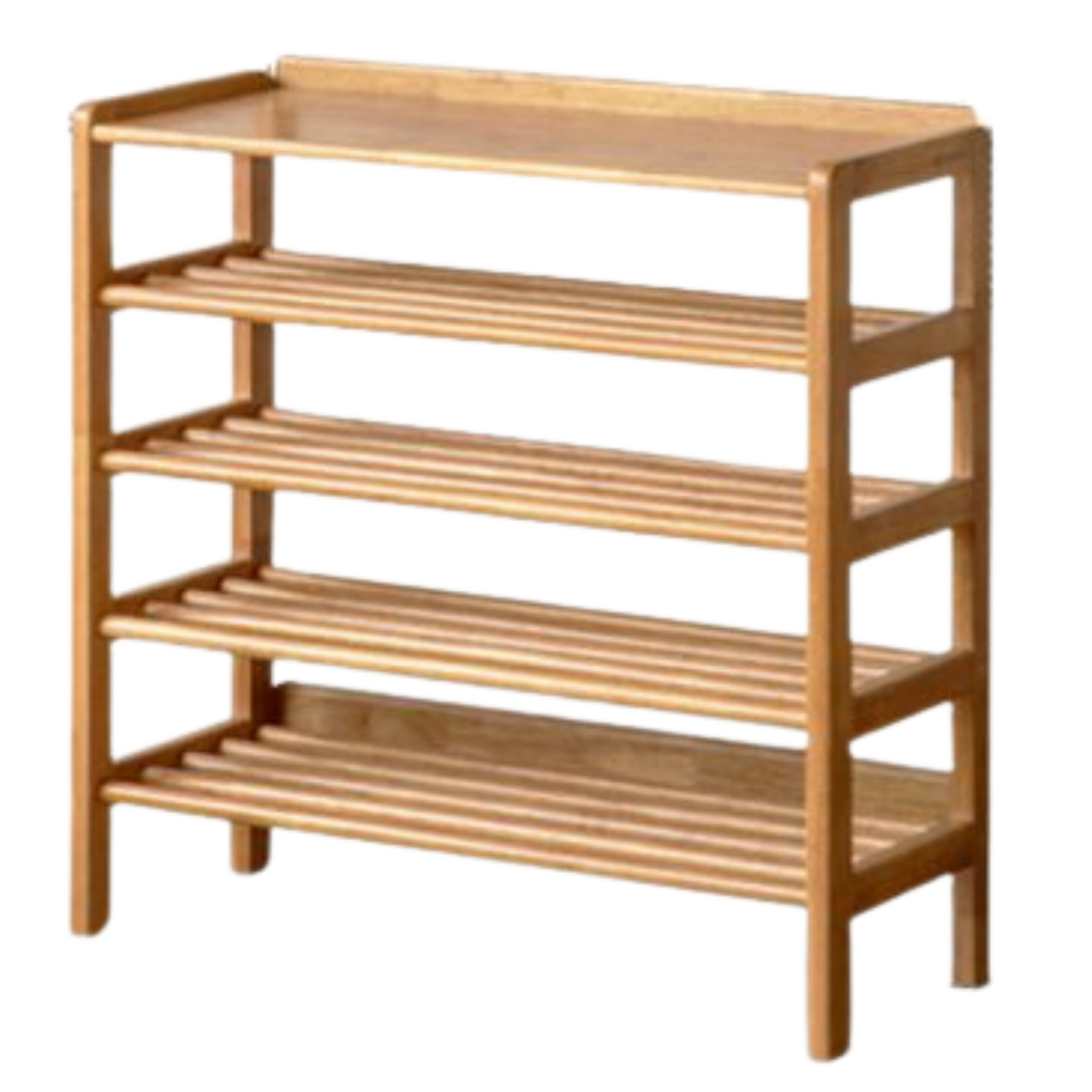 Solid Rubberwood Modern Minimalist Multi Layer Shoe Rack