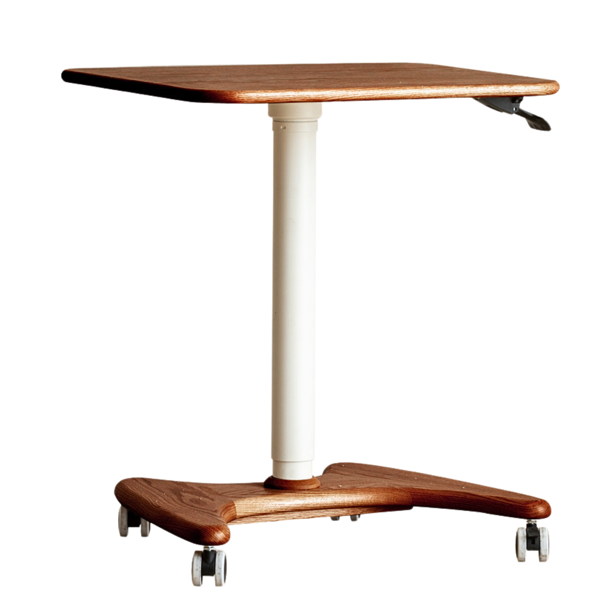 Oak, Ash solid wood Standing desk lifting movable Side Table: