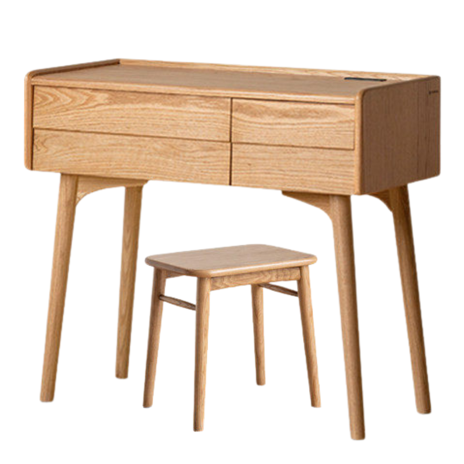 Oak Solid Wood Modern Minimalist Multifunctional Vanity Table