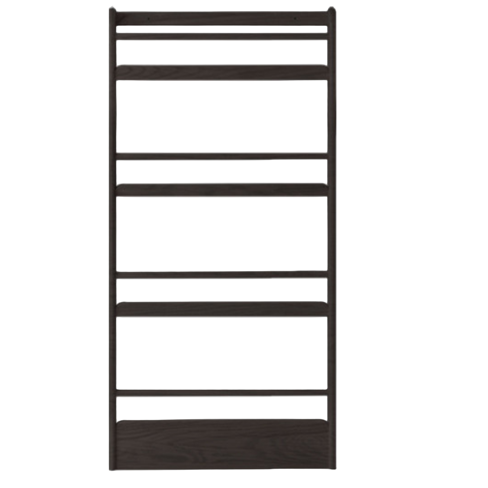 Oak, Beech Solid Wood Wall-mounted Ultra-thin Bookshelf