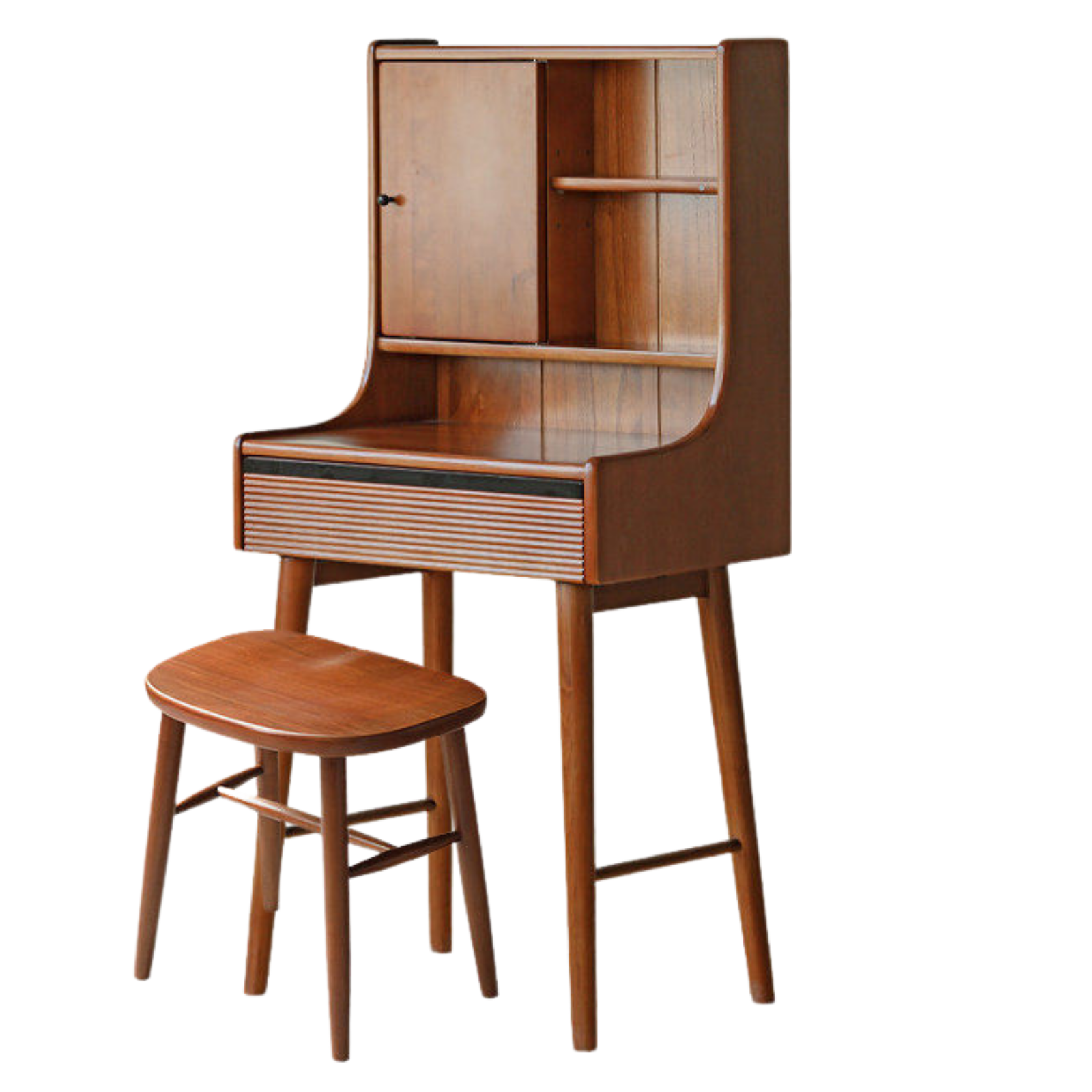 Poplar Solid Wood Retro Vanity Table.