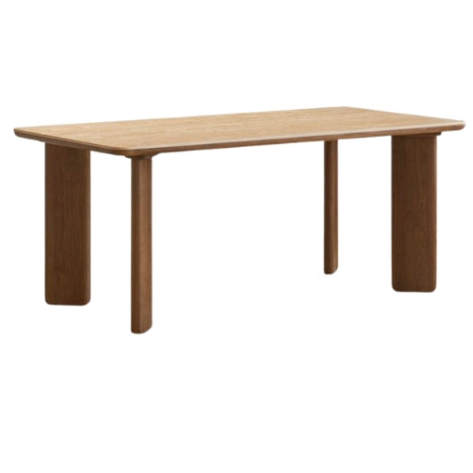 Black Walnut Solid Wood Rock Plate Dining Table