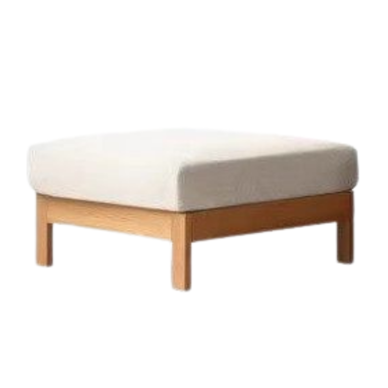 Oak, Ash, Cherry, Black Walnut Solid Wood Casual Footstool with Modern Minimalist Style
