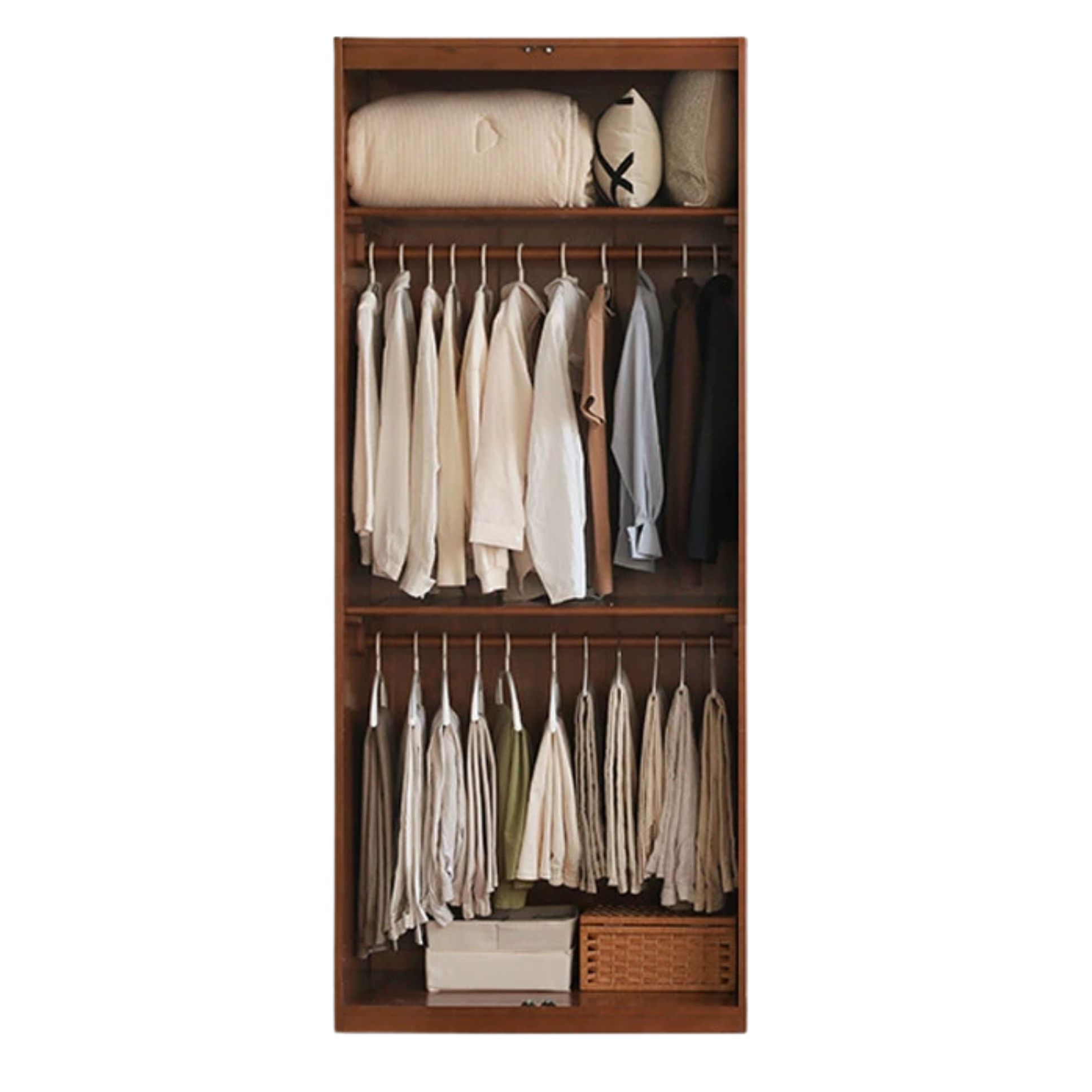 Tulipwood Solid Wood Wardrobe French Vintage