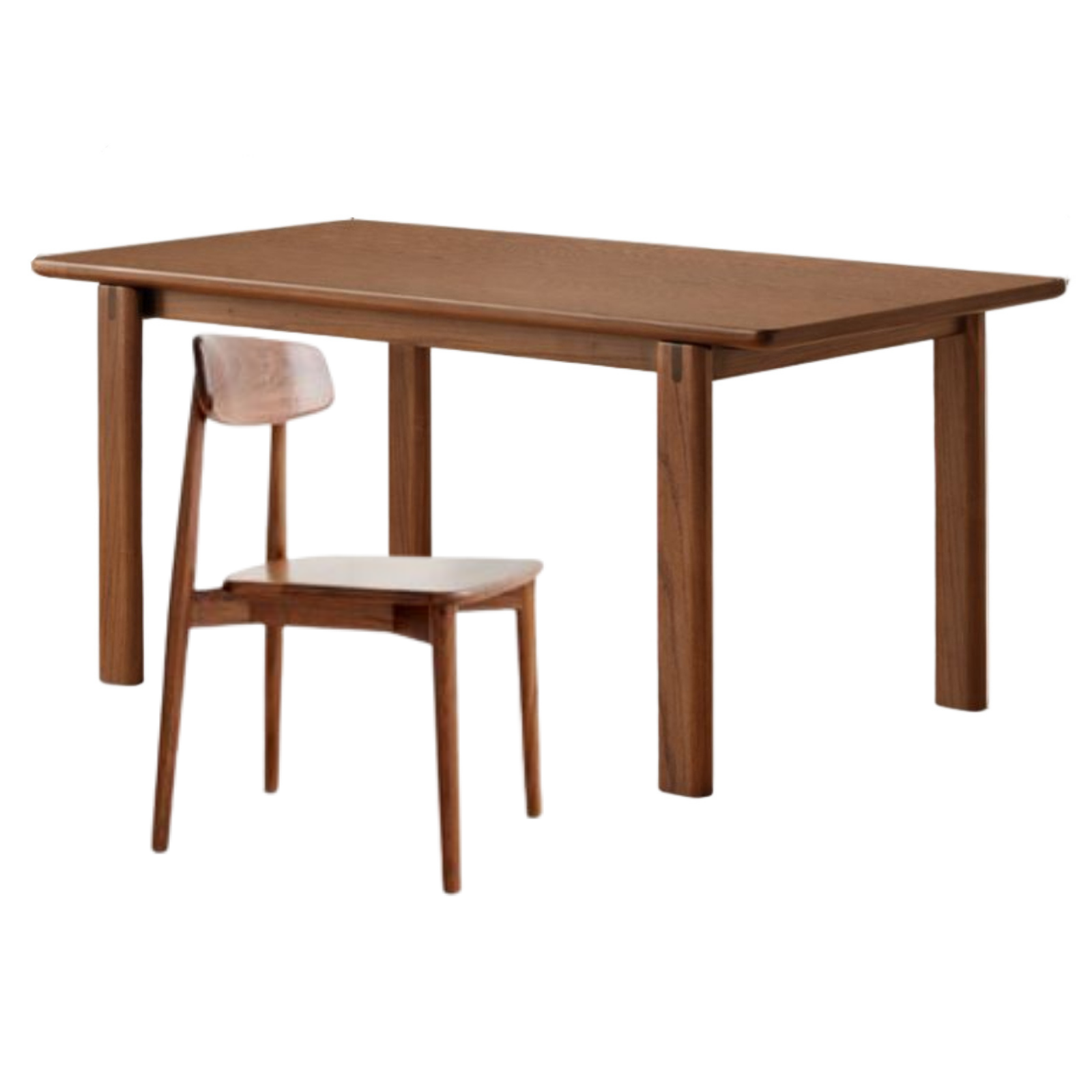 Black Walnut, Oak Solid Wood Large Board Dining Table