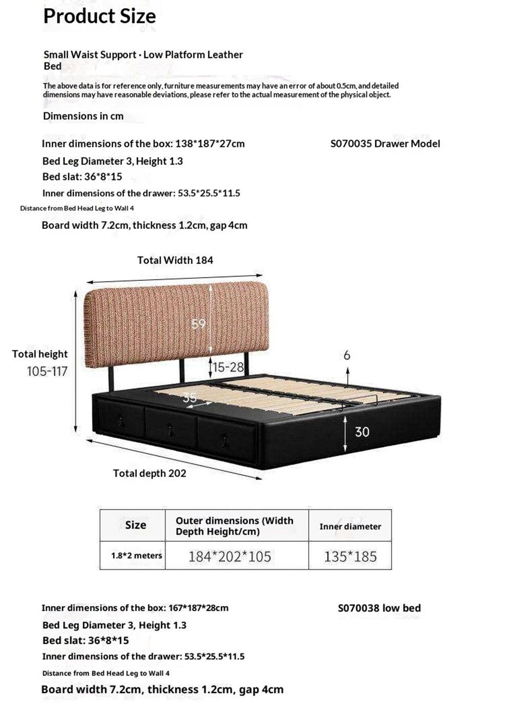 Terracotta Corduroy Storage Bed with Adjustable Headboard and Black Faux Leather Base