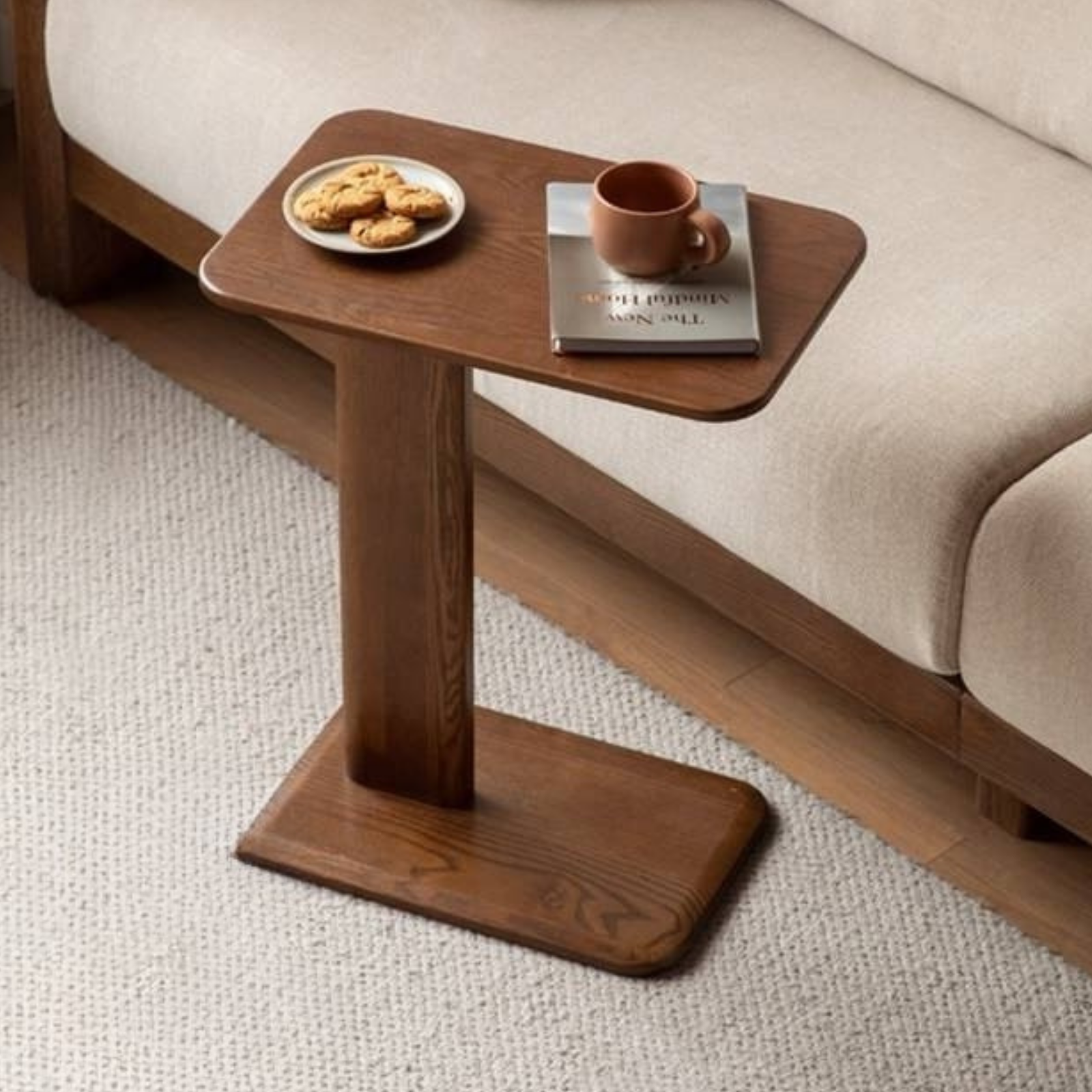 Oak Solid Wood Modern Minimalist Style Side Table