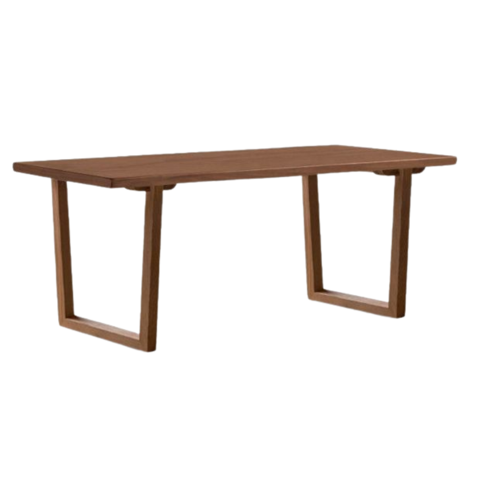 Ash, Black Walnut Solid Wood Dining Table with Wide Board and Natural Edges