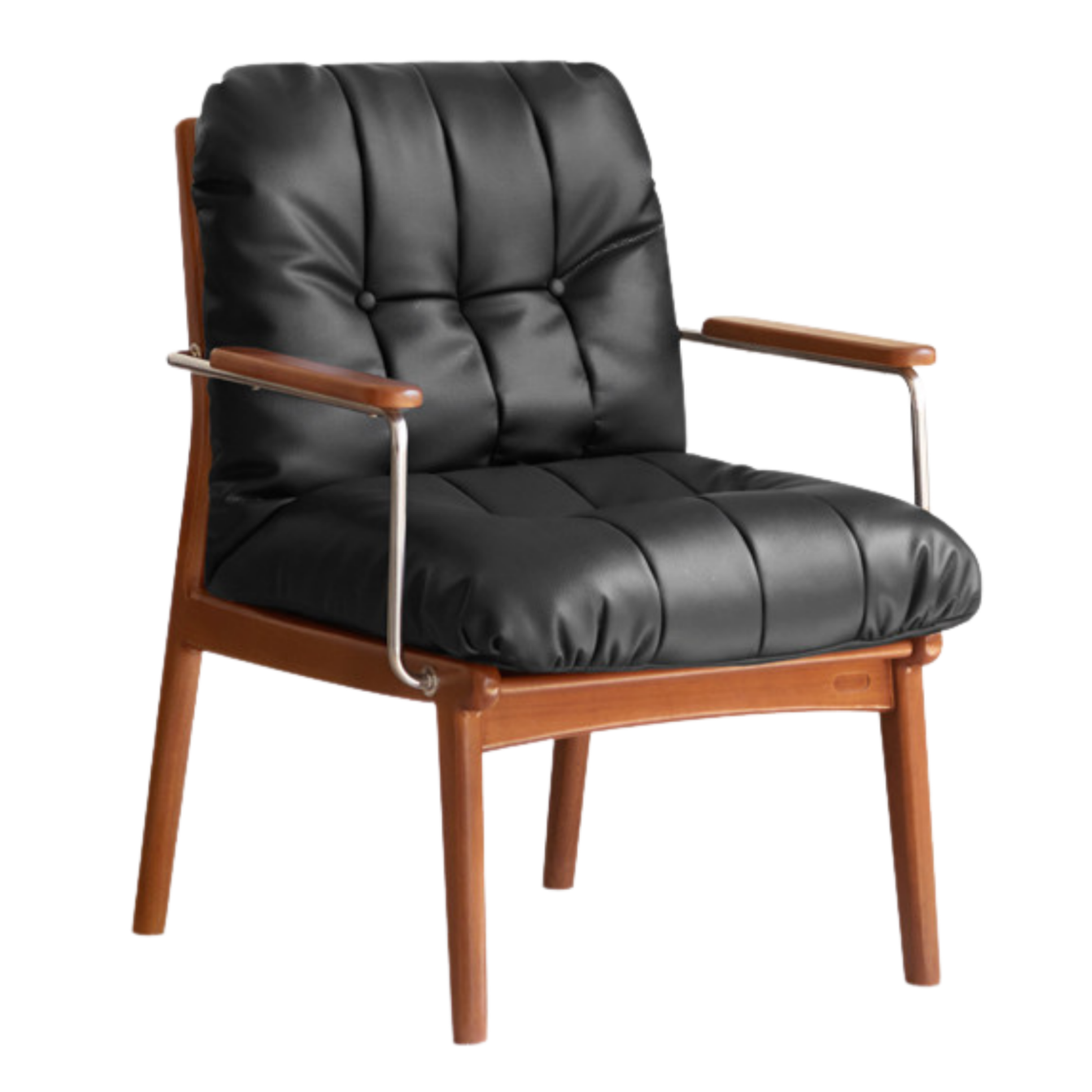 Solid Rubberwood Medieval Style Leisure Chair