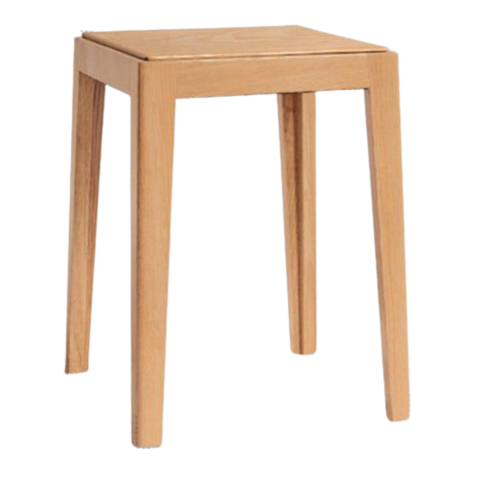 Beech Solid Wood Stackable Stool with Nordic Minimalist Design