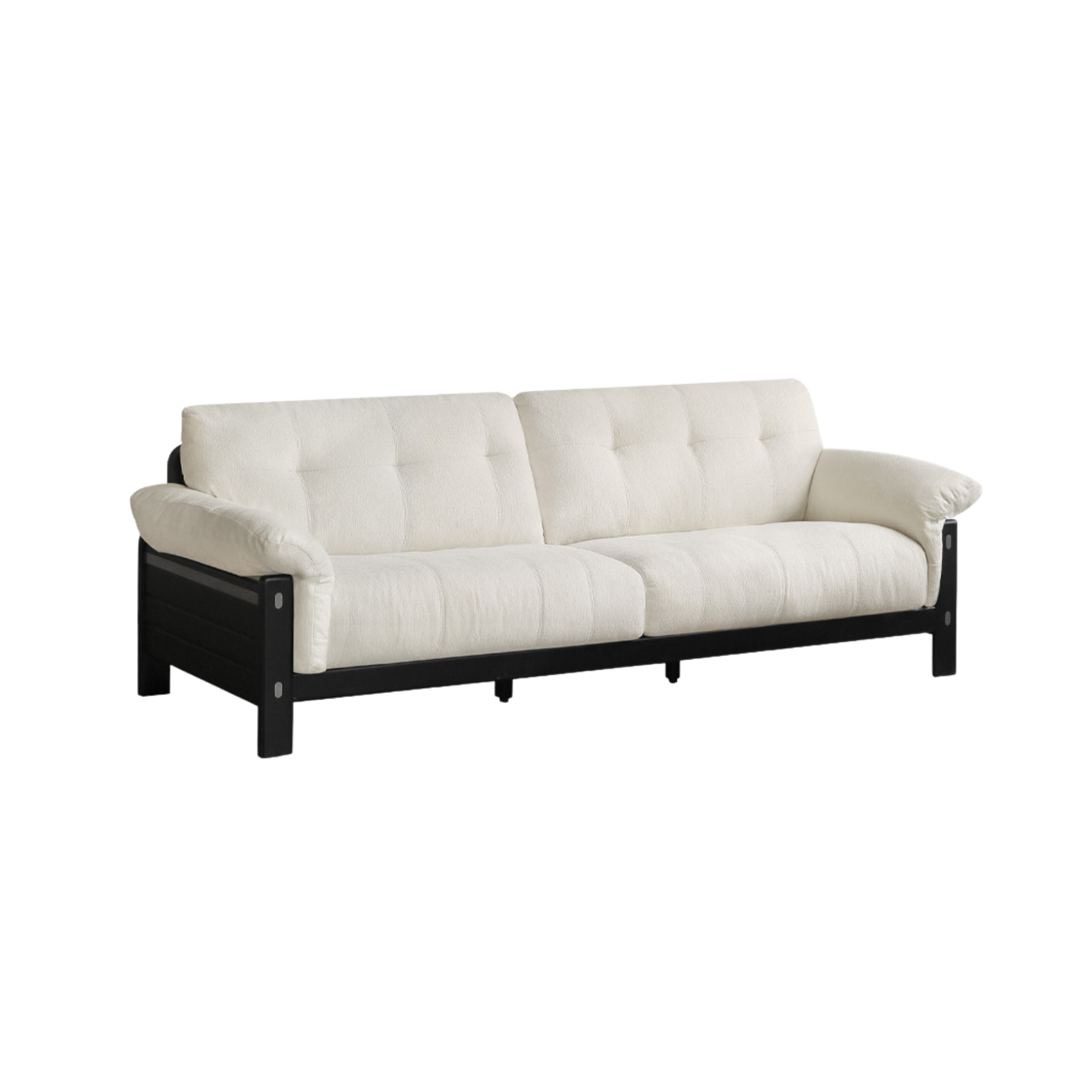 Ash Solid Wood Fabric, Leather Sofa