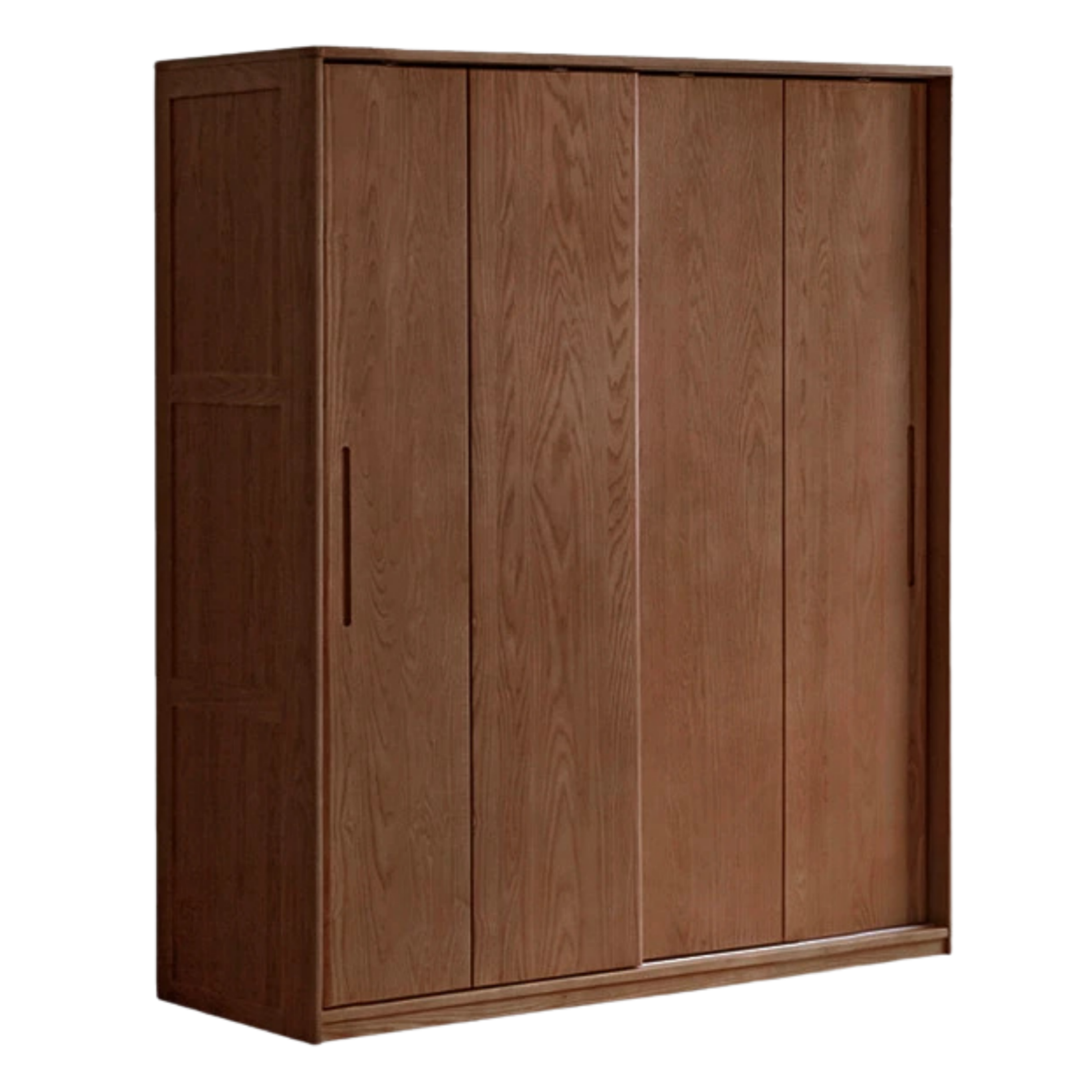 White Ash, Ash, Oak Solid Wood Wardrobe With Sliding Doors