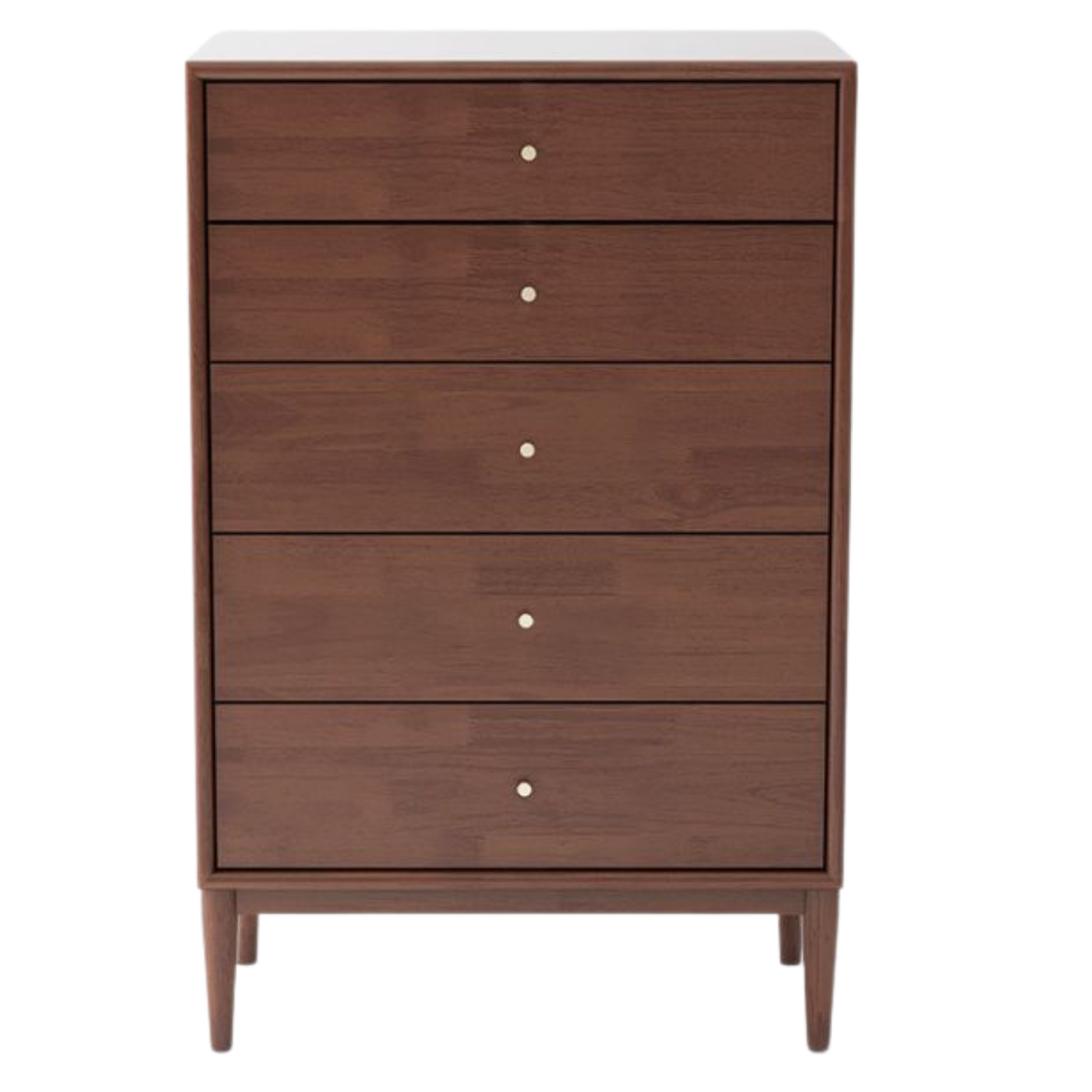 Oak, Solid Rubberwood Modern Minimalist Chest of Drawers