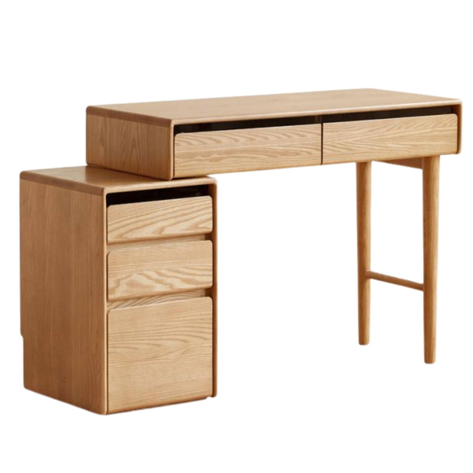 Ash Solid Wood Modern Retractable Dressing Table