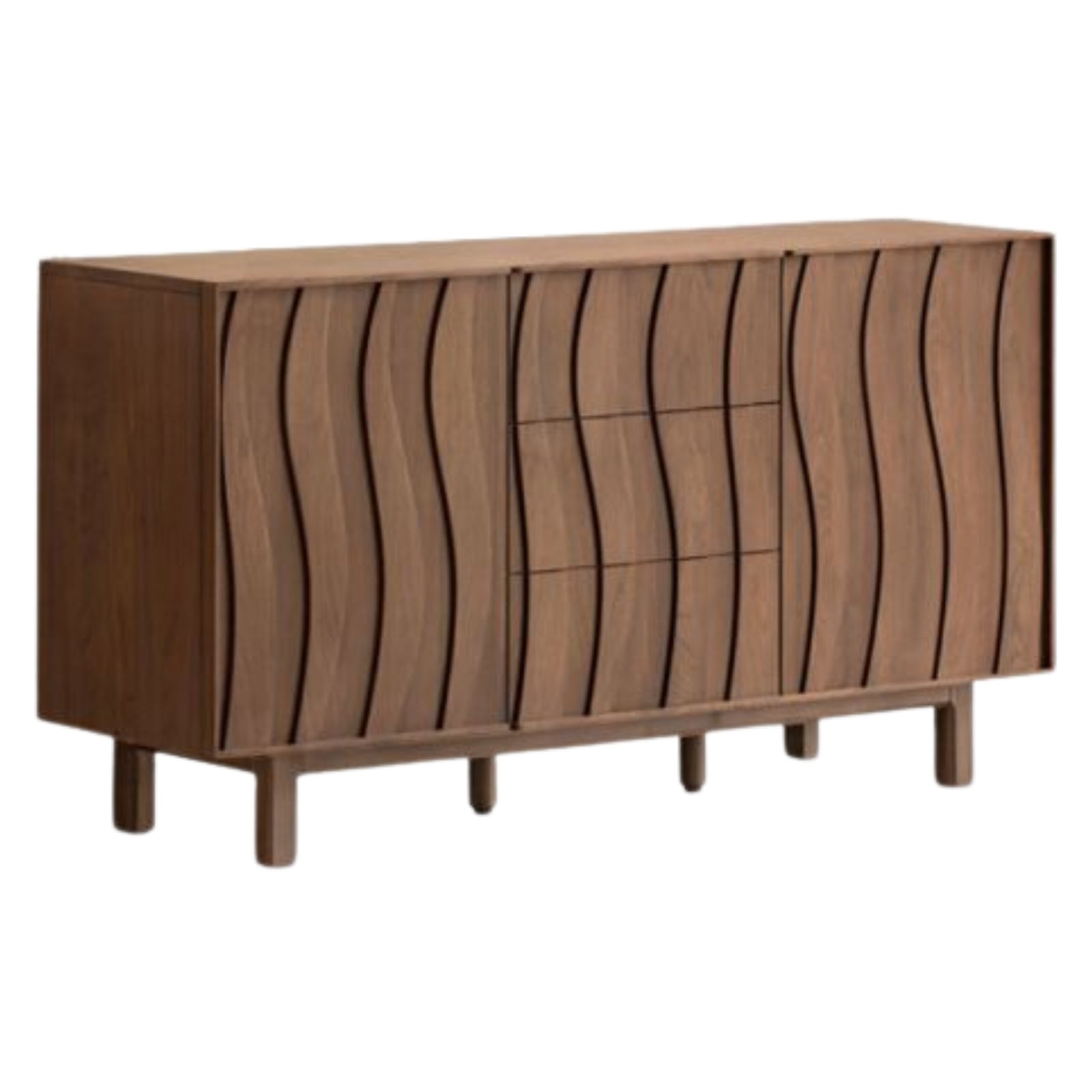 Black Walnut Solid Wood Medieval Style Drawer