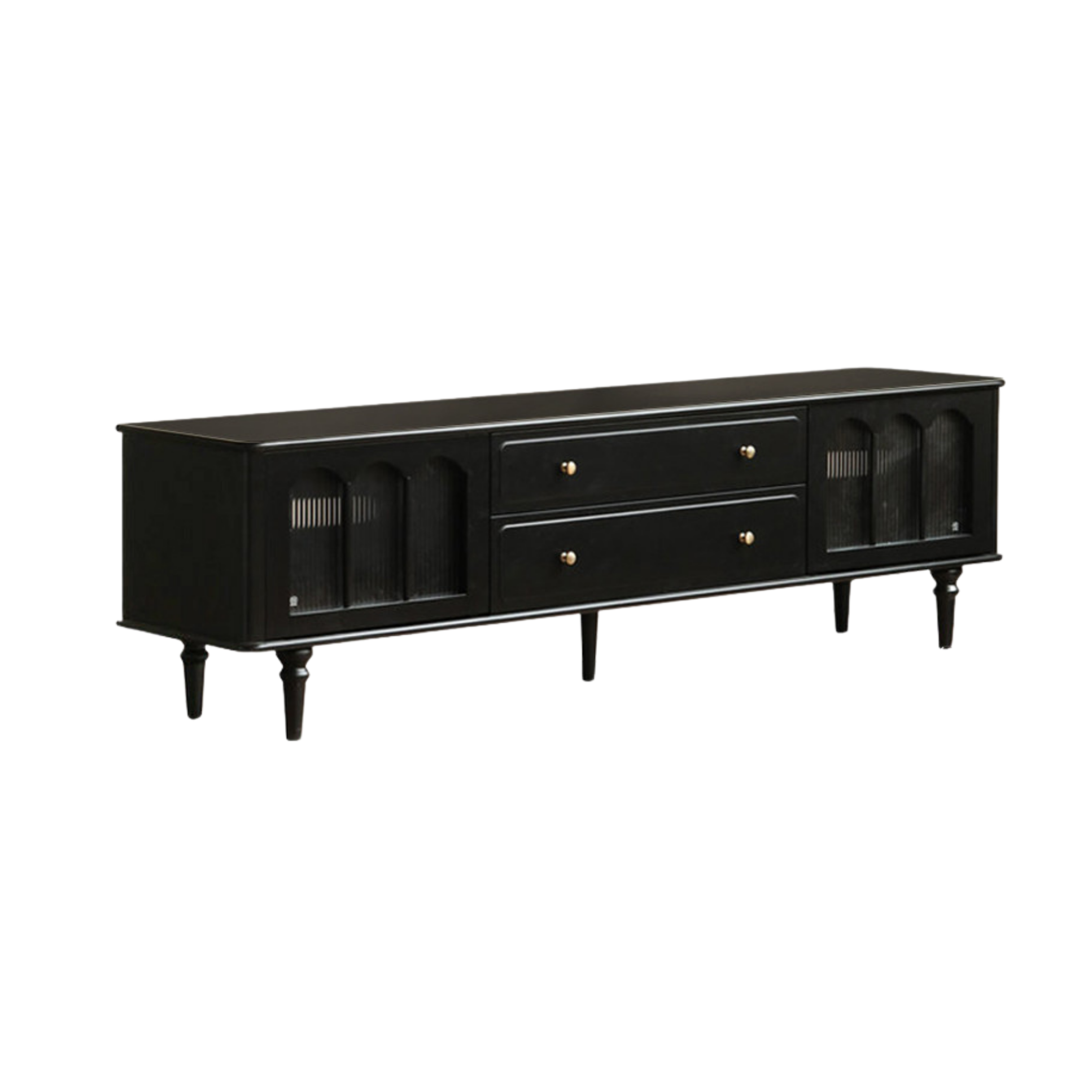 Solid RubberWood French Retro TV Stand