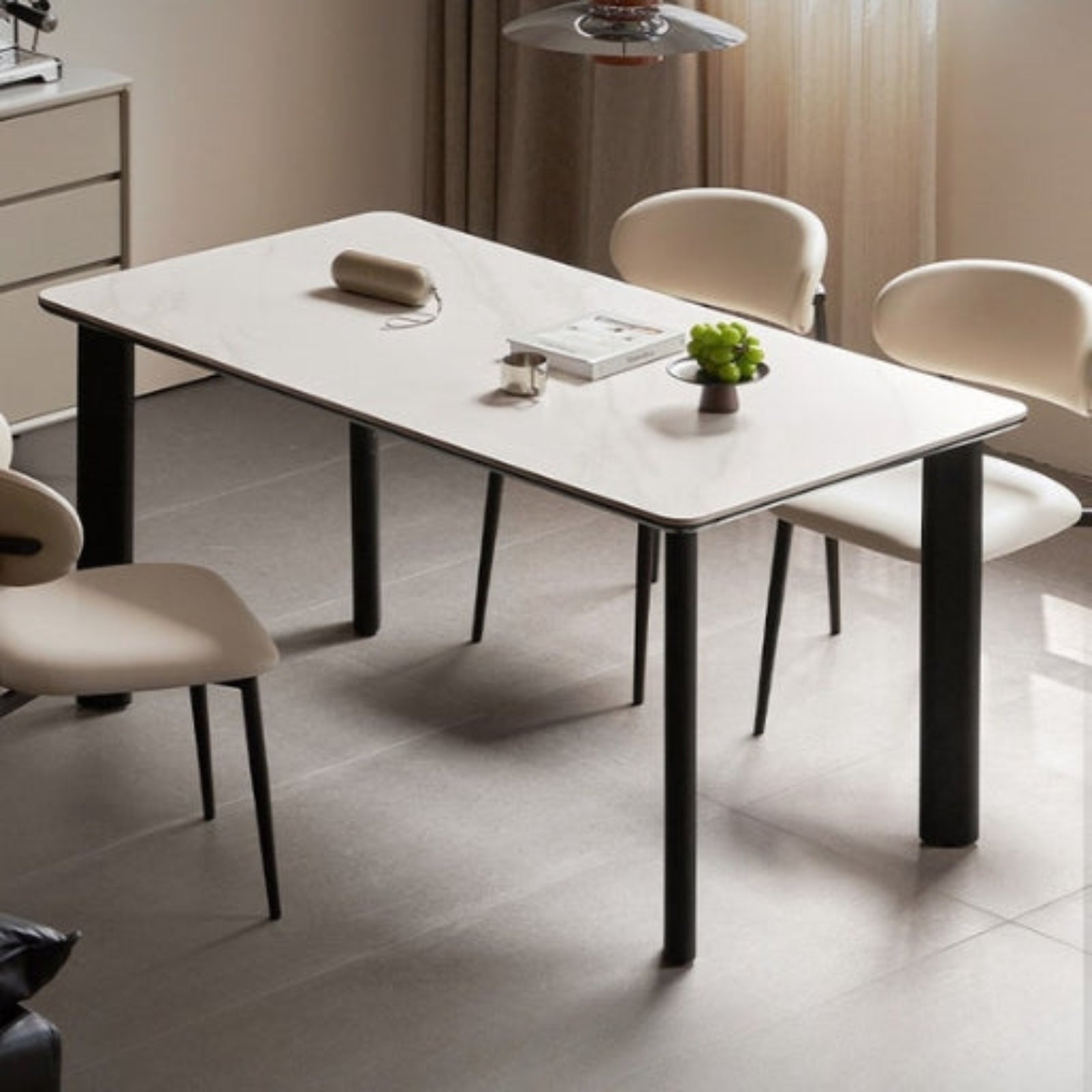 Iron Long Modern Dining Table