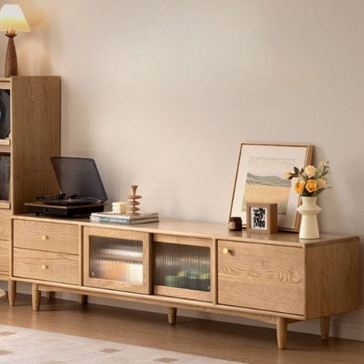Ash Solid Wood Modern TV Cabinet
