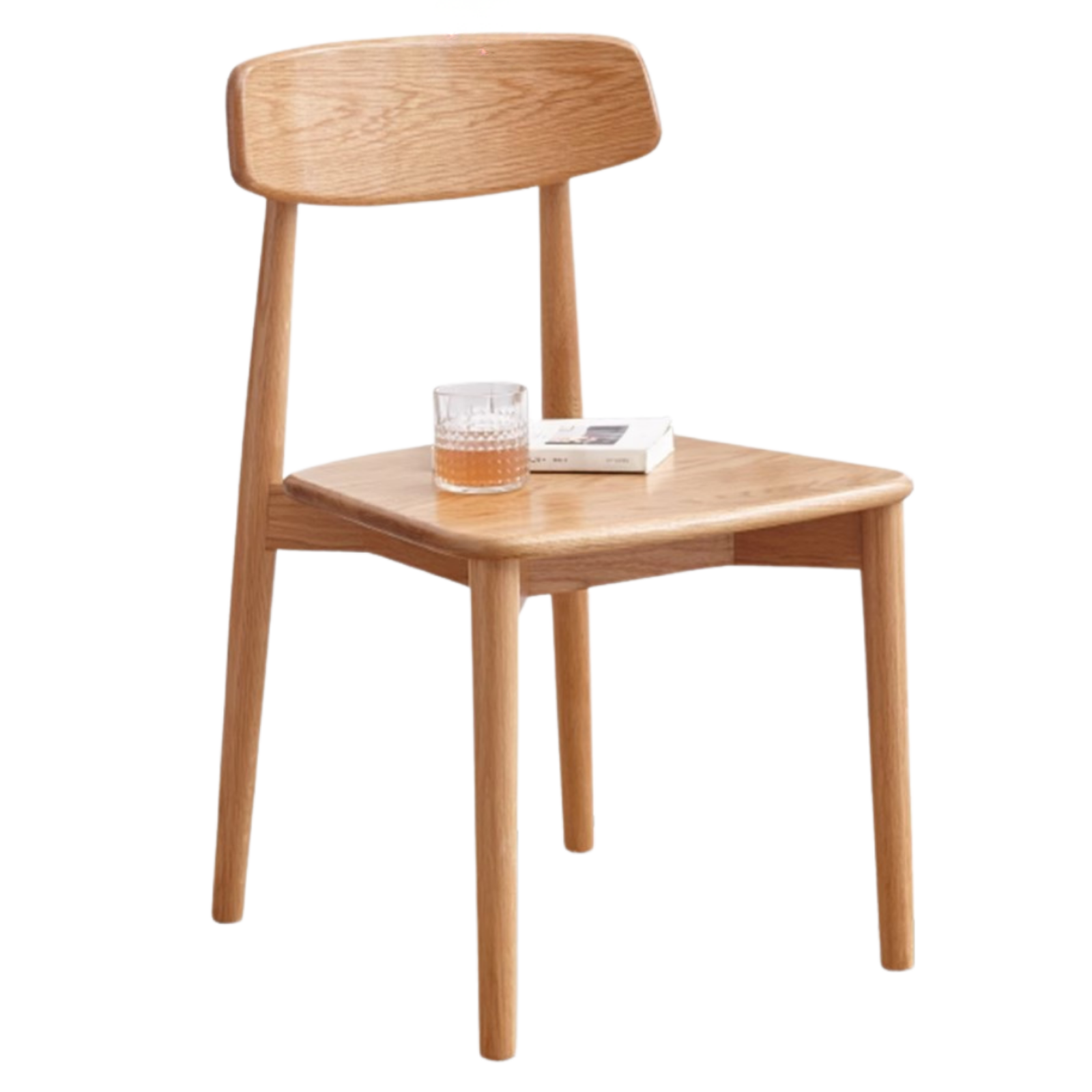 Set 4 pcs Black Walnut, White Ash, Ash, Oak, Cherry, Beech, Solid Rubberwood Dining Chair