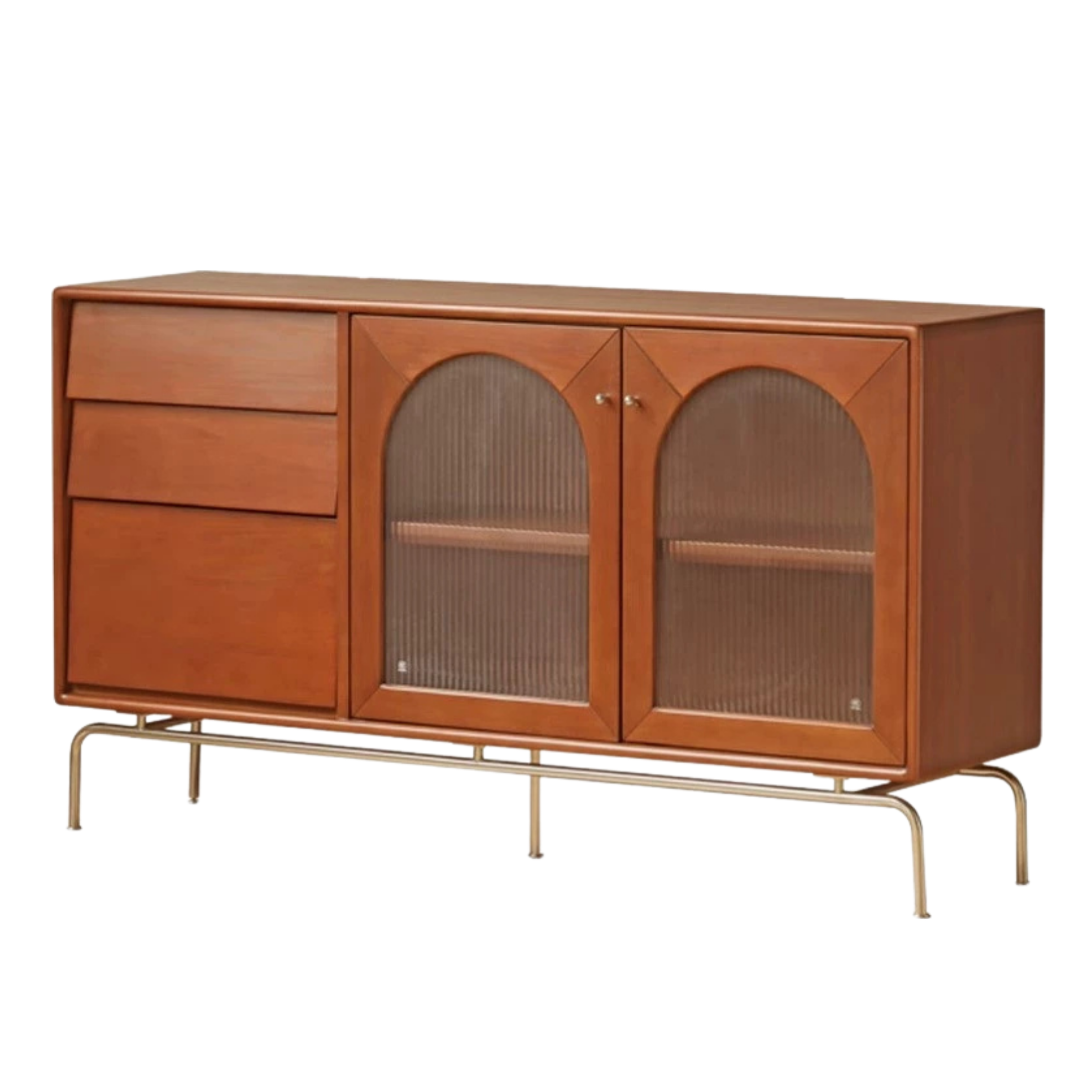 Poplar Solid Wood Style Retro Sideboard