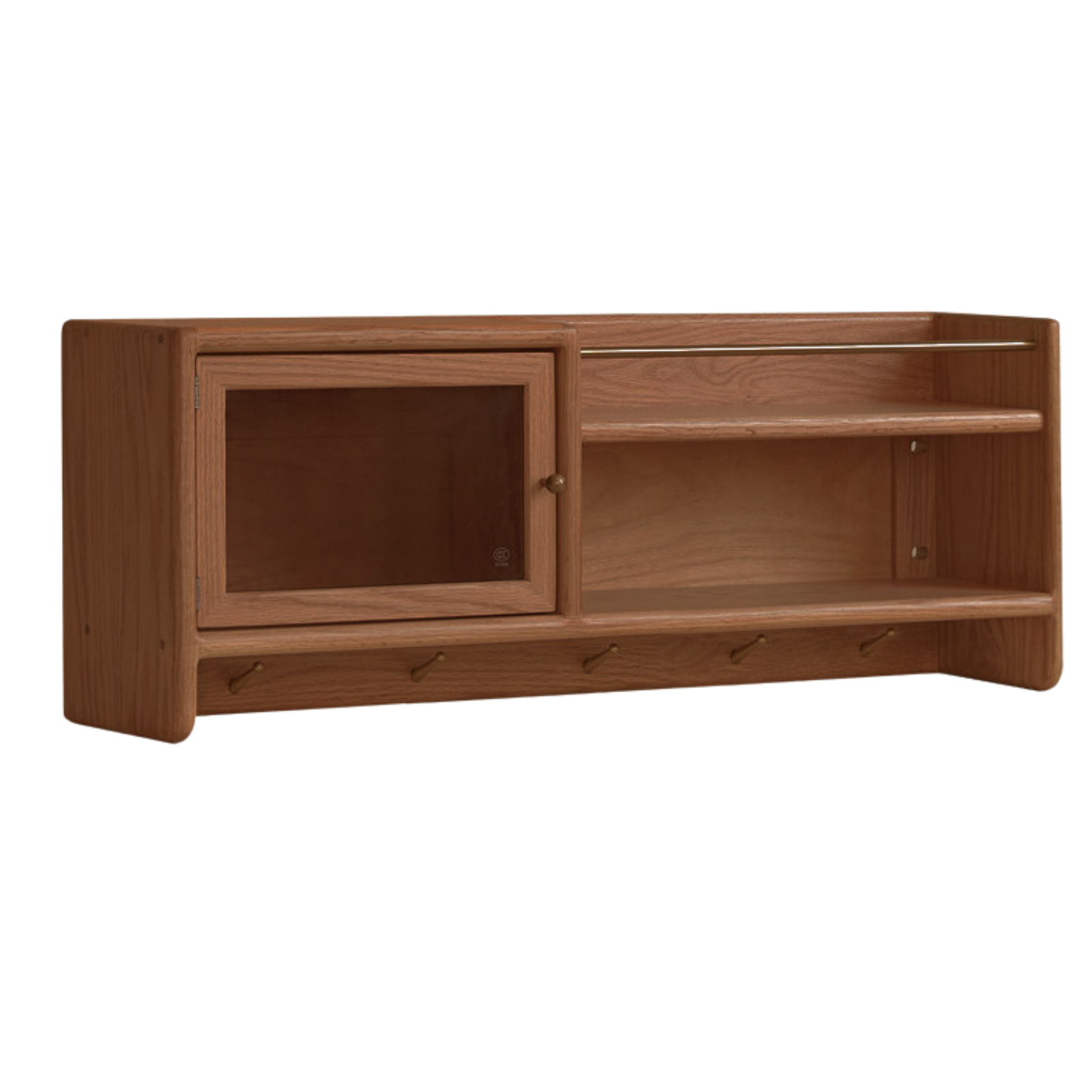Oak Solid Wood Wall-Mounted Modern Cabinet