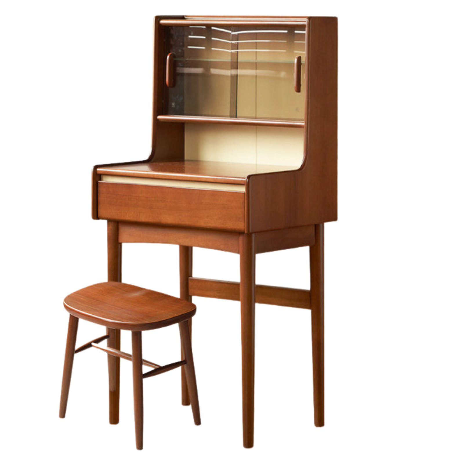 Poplar Solid Wood Vintage Style Vanity Table