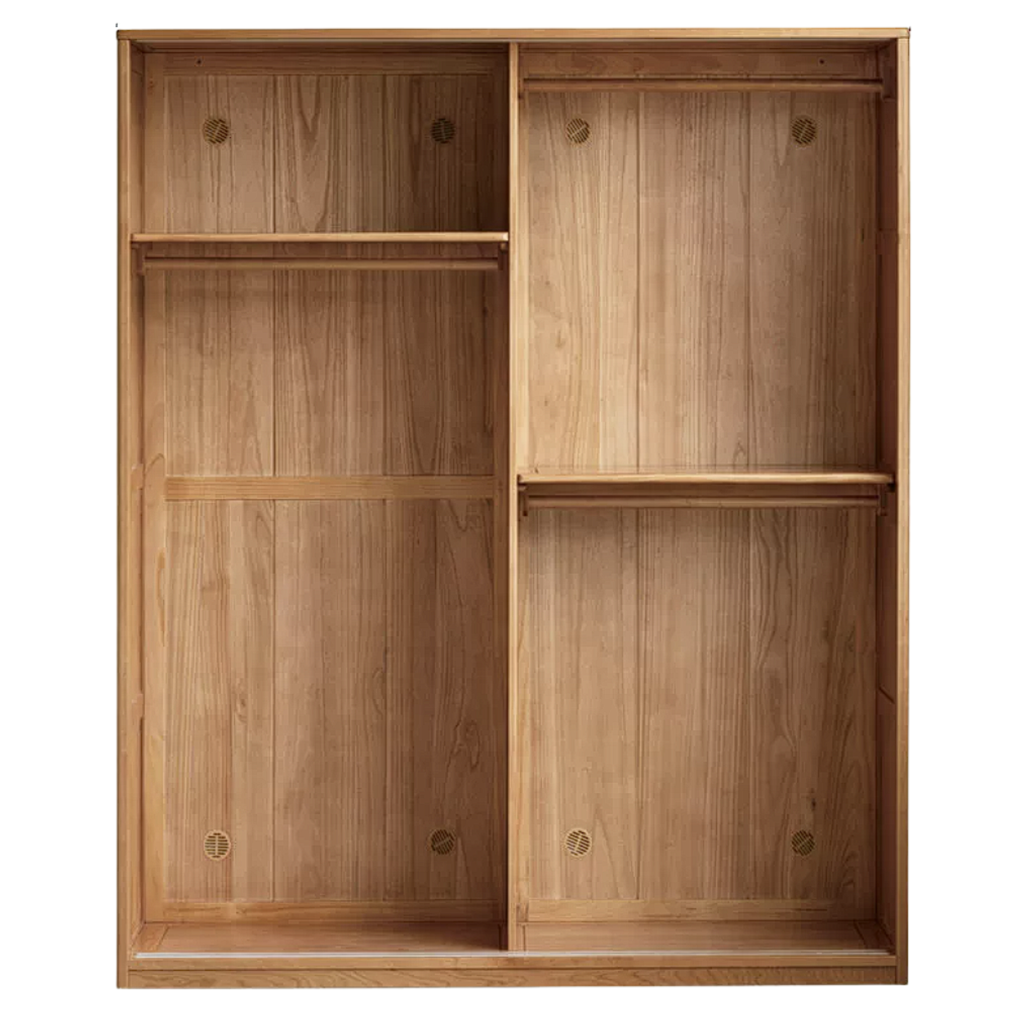 Cherry Wood Sliding Door Wardrobe.