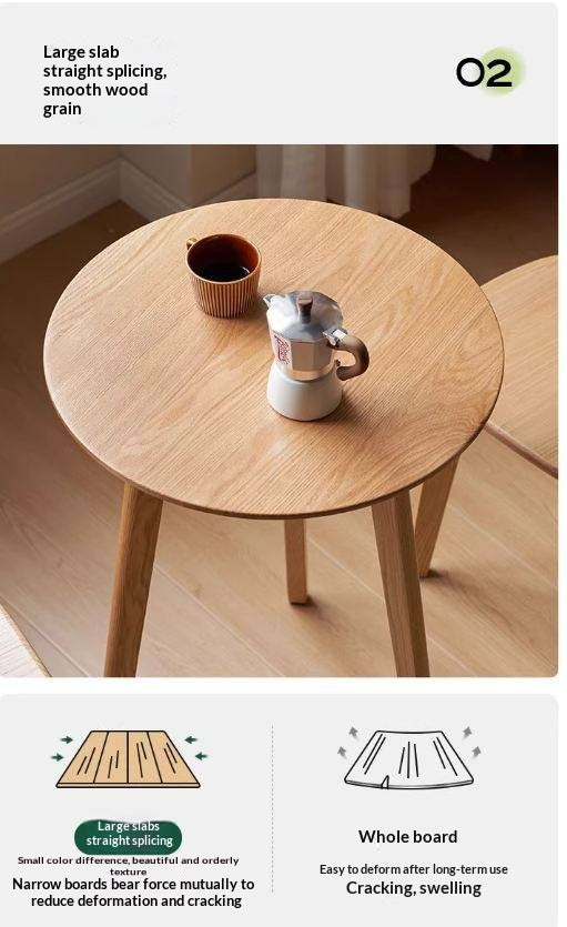 Oak Solid Wood Side Table