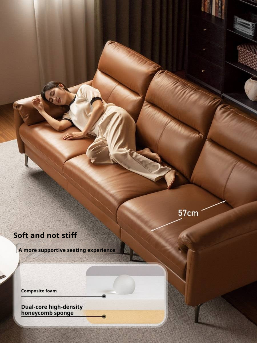 Genuine Leather Italian Normcore Modern Sofa