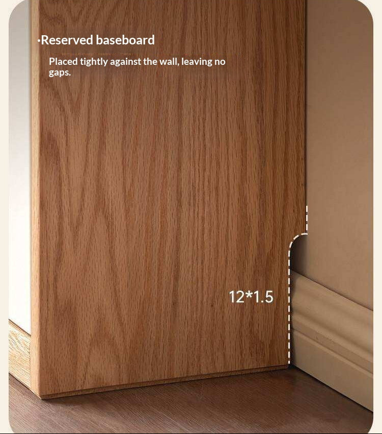 Oak Solid Wood Ultra-thin Sideboard