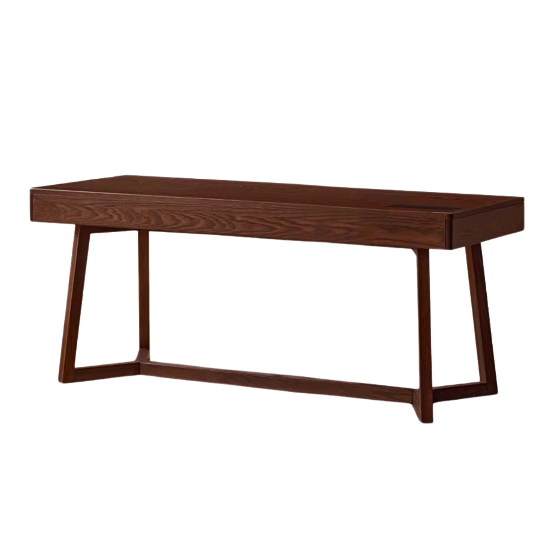 Black walnut, Oak solid wood Italian light luxury Office desk -