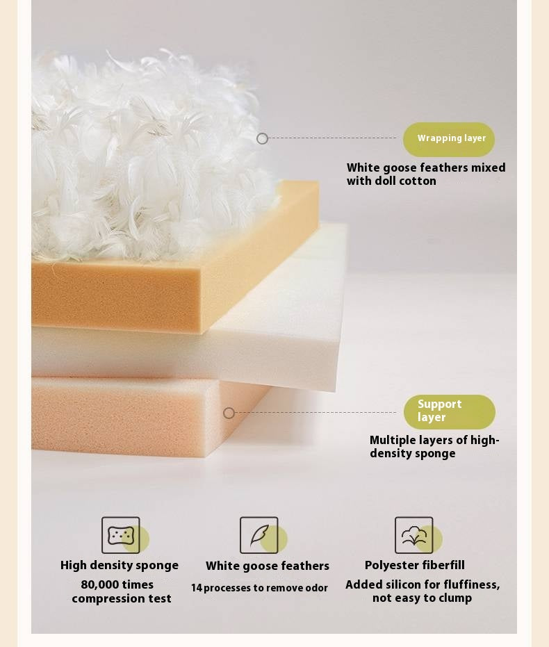 Oak Solid Wood Fabric imitation cotton and linen Sofa