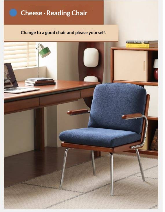 Solid Rubberwood Antique Style Leisure Armchair