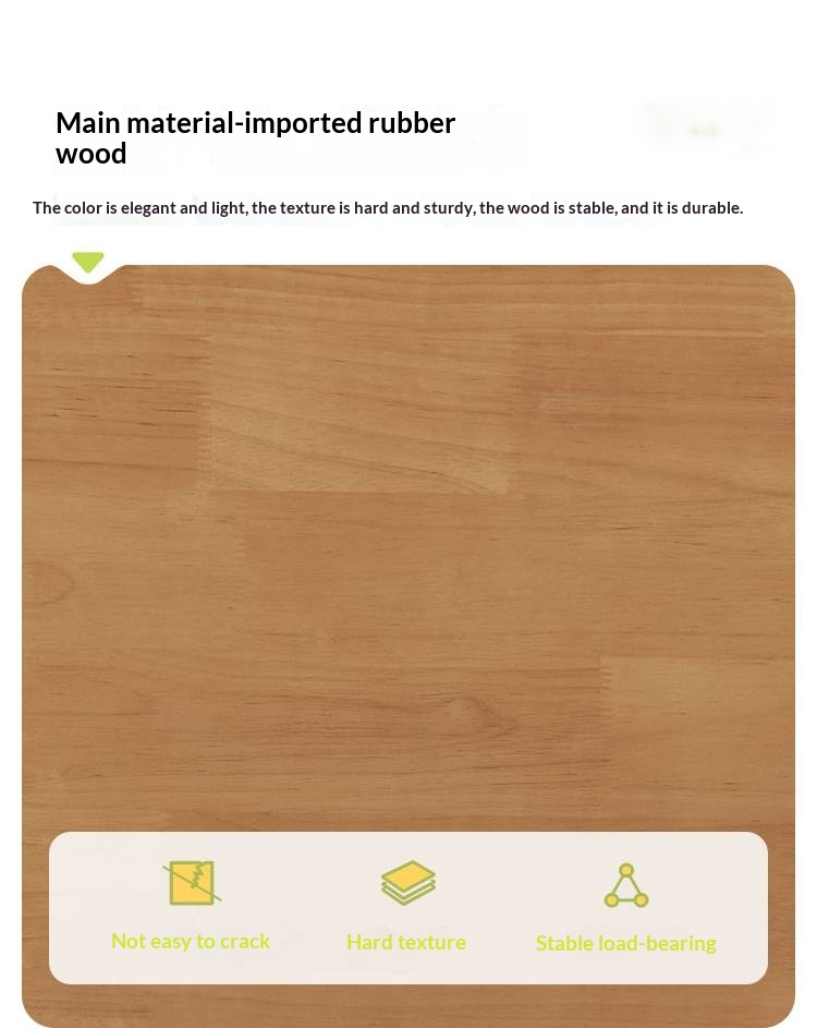 Rubberwood Solid Wood Children's Loft Bed with Under-Bed Cabinets