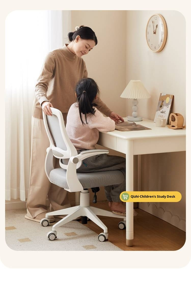 Children's Study Chair With Adjustable Backrest And Lifting Mechanism