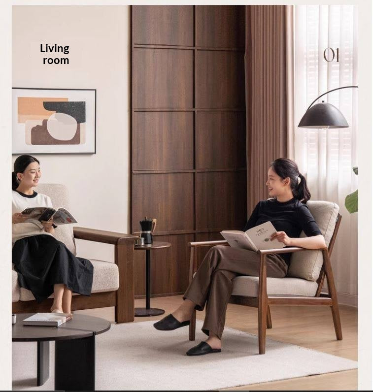 Sandalwood Solid Wood Modern Sofa Chair