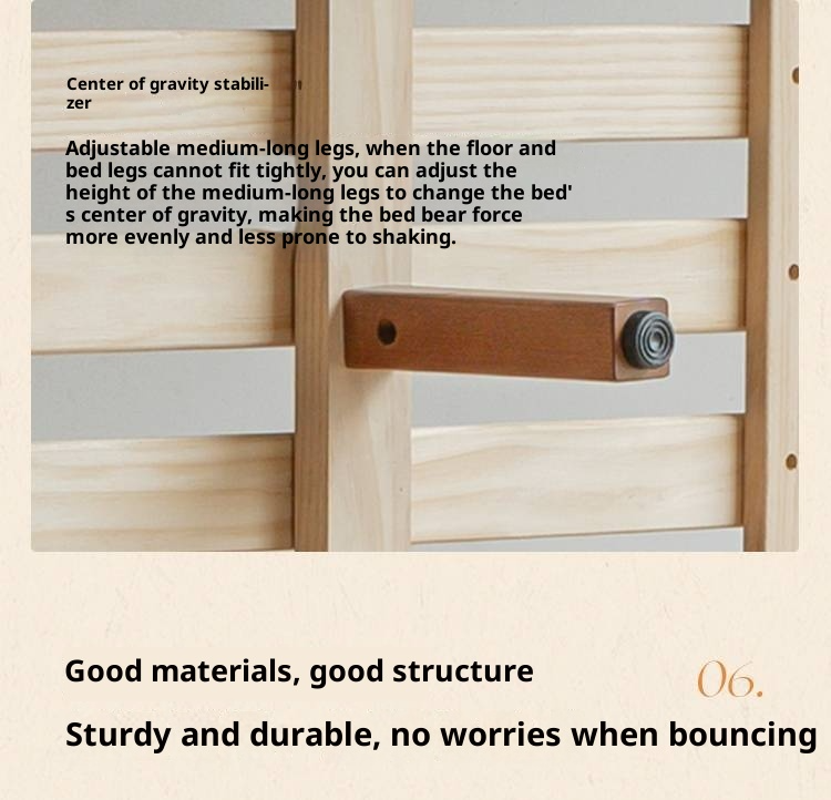 Poplar Solid Wood Windsor Bed, Retro Vintage Style