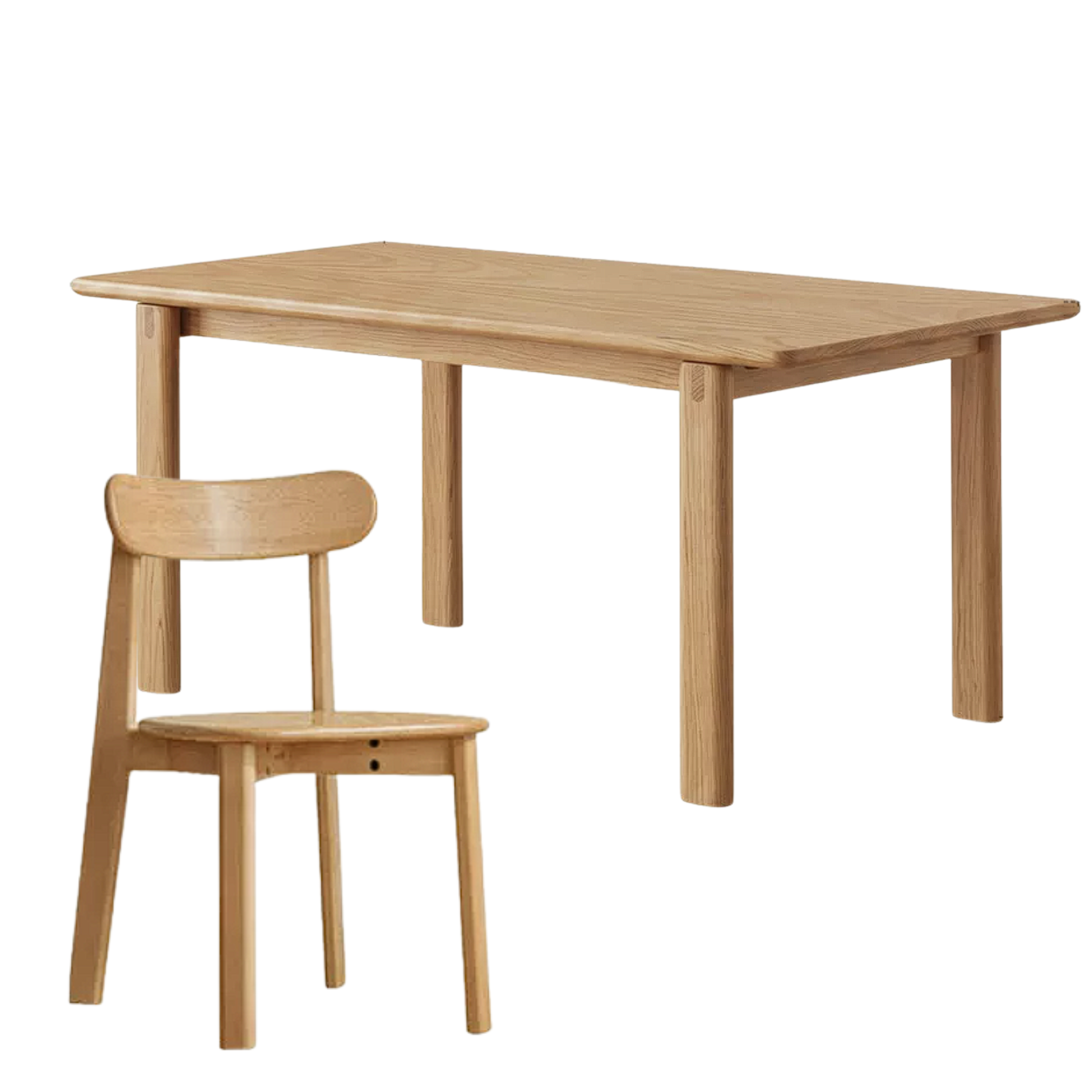 Black Walnut, Oak Solid Wood Large Board Dining Table