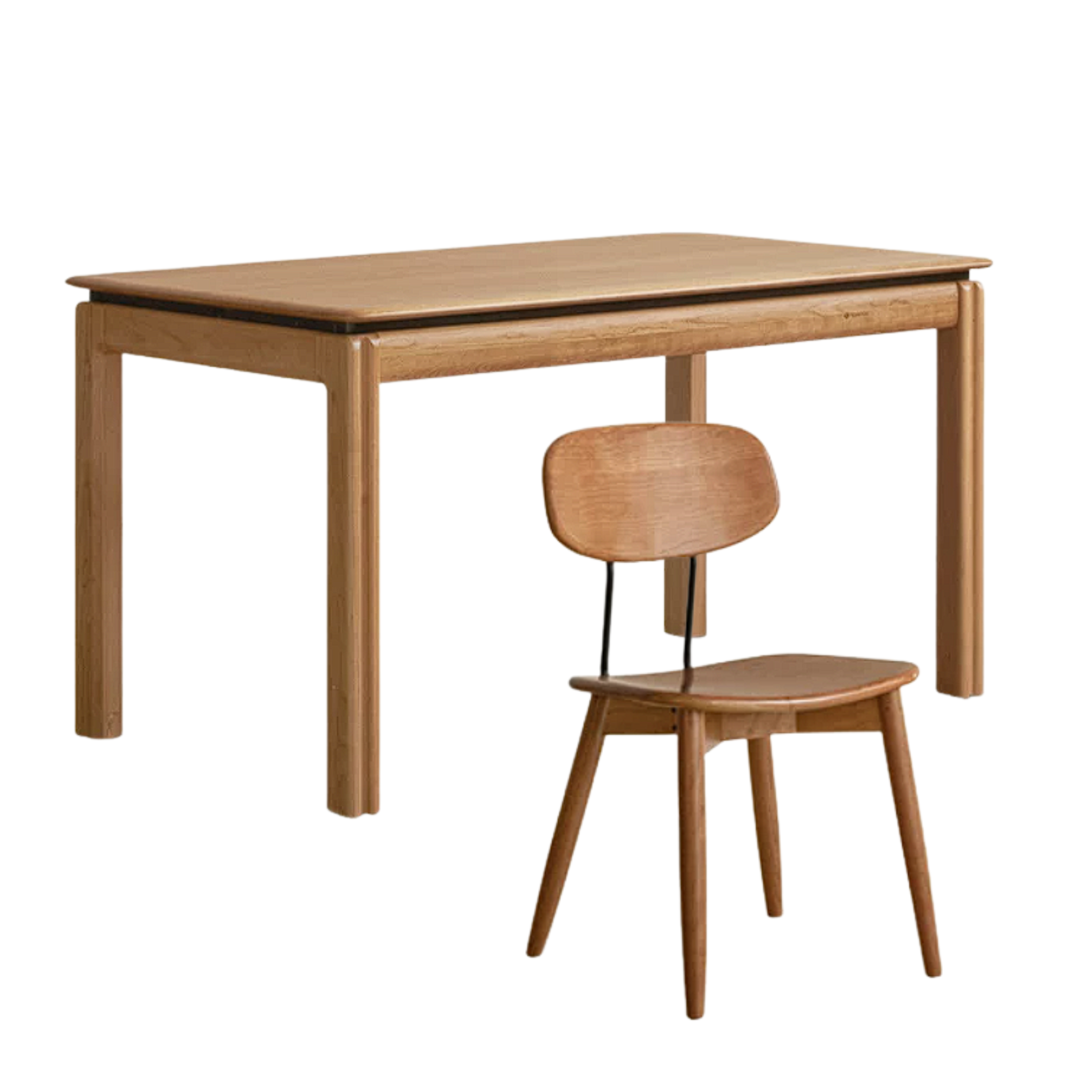 Cherry Solid Wood Vintage Style Dining Table