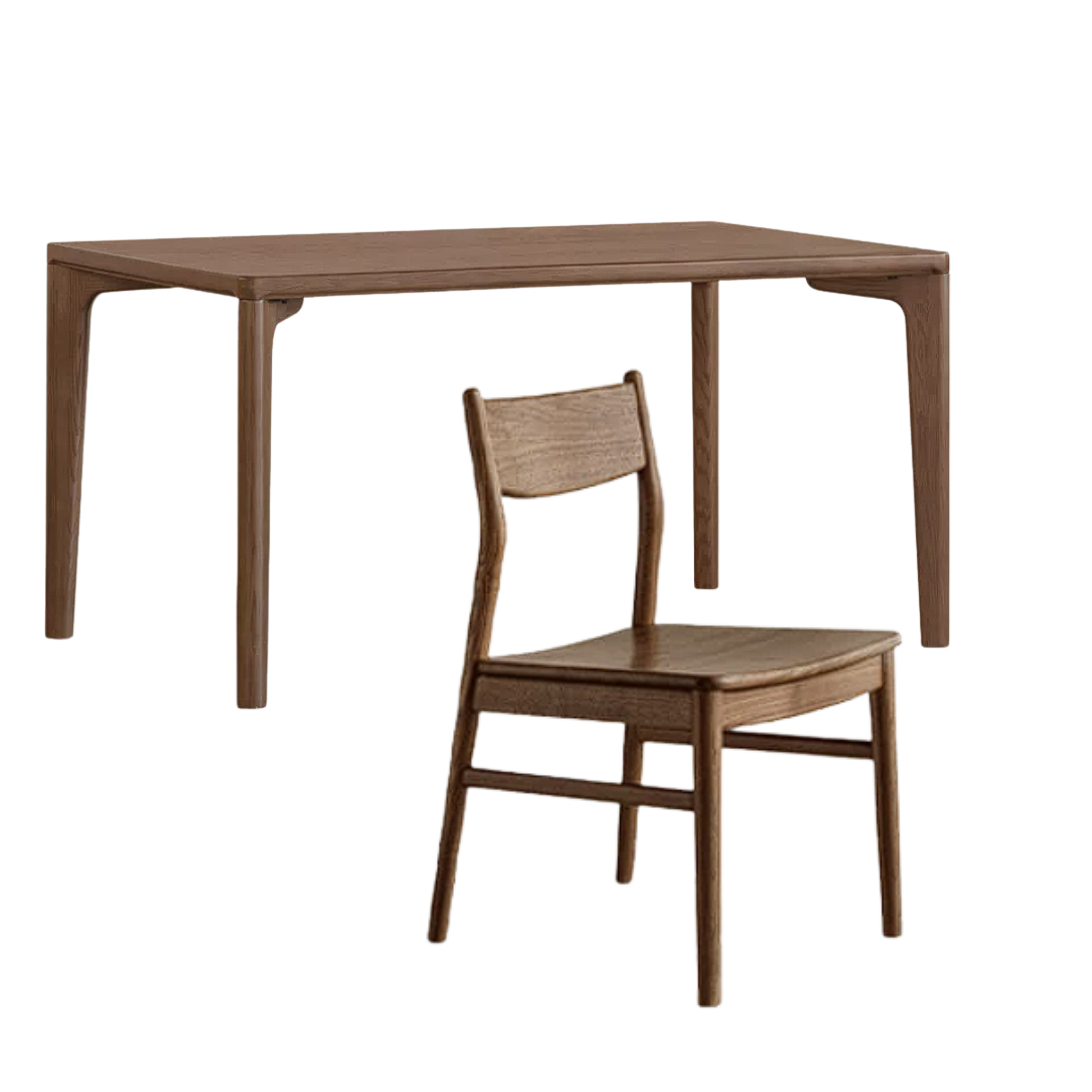 Ash Solid Wood Modern Minimalist Dining Table