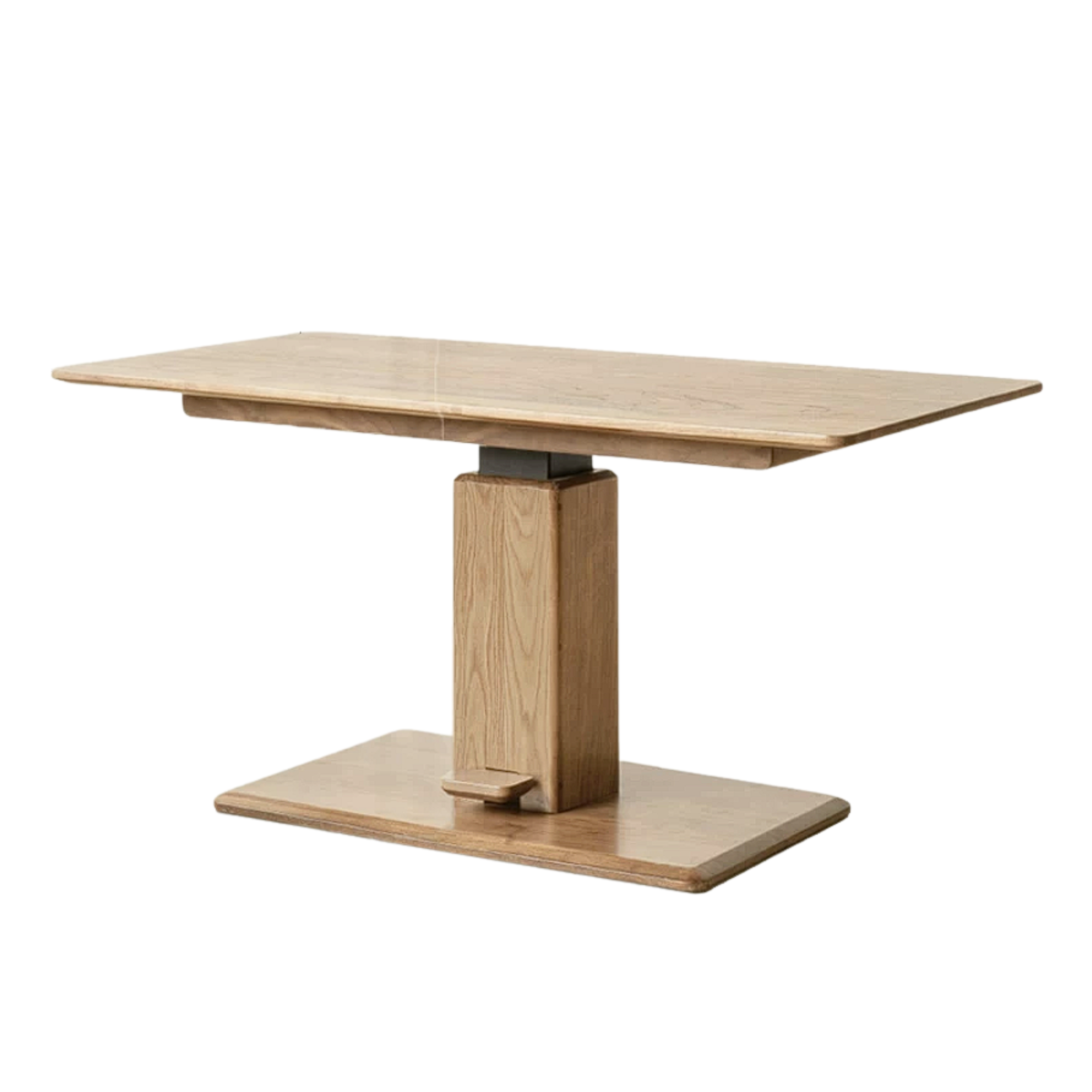 Black Walnut, Oak, Ash, Cherry Wood, Golden Sandalwood Solid Wood Adjustable Height Coffee Table