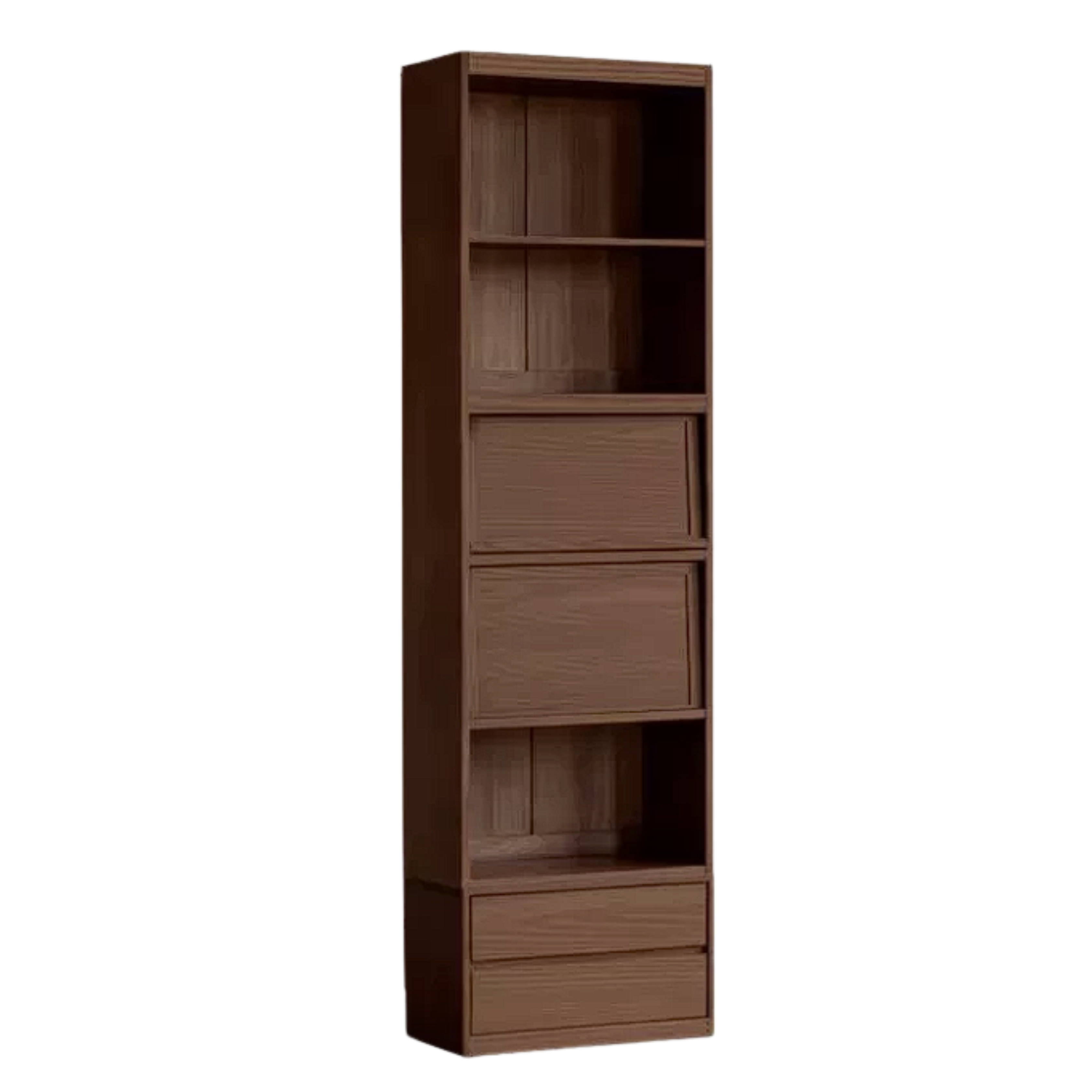 Sandalwood, Oak, Ash Solid Wood Combination Bookcase