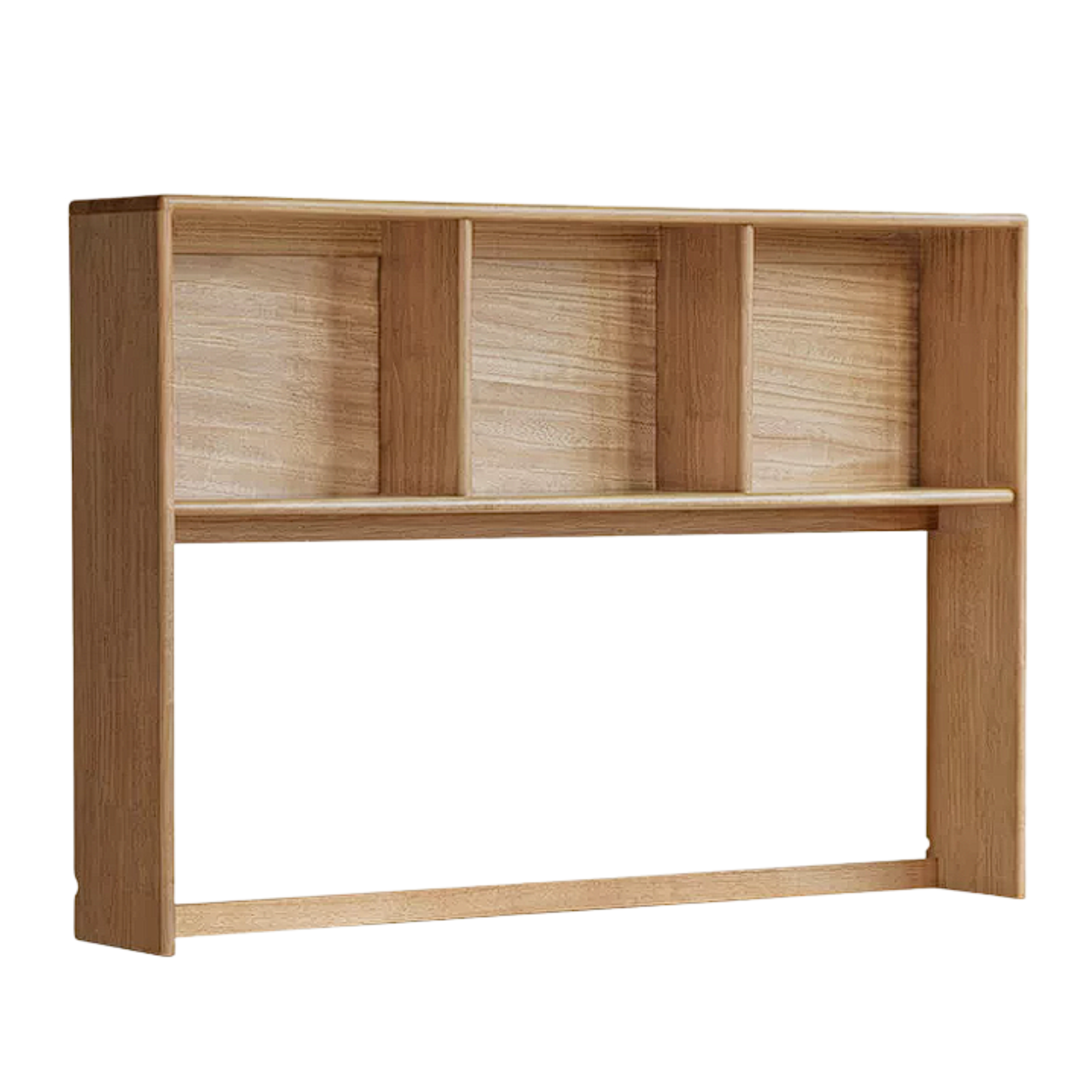 Beech, Oak, Rubberwood Solid Wood Study Desk with Shelf