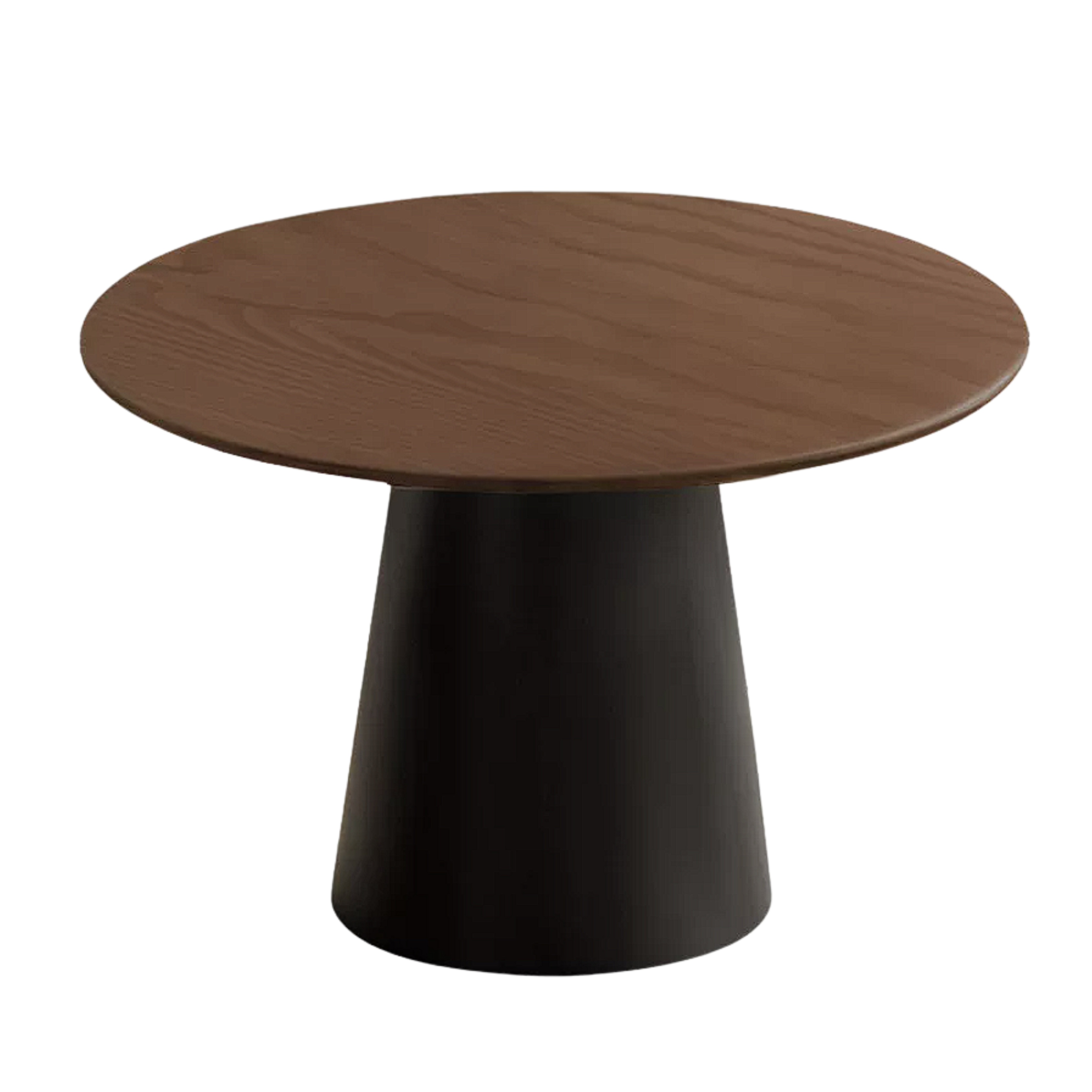 Black Walnut, Oak Solid Wood, Golden Pearwood, Sandalwood Rock Slab Round Dining Table