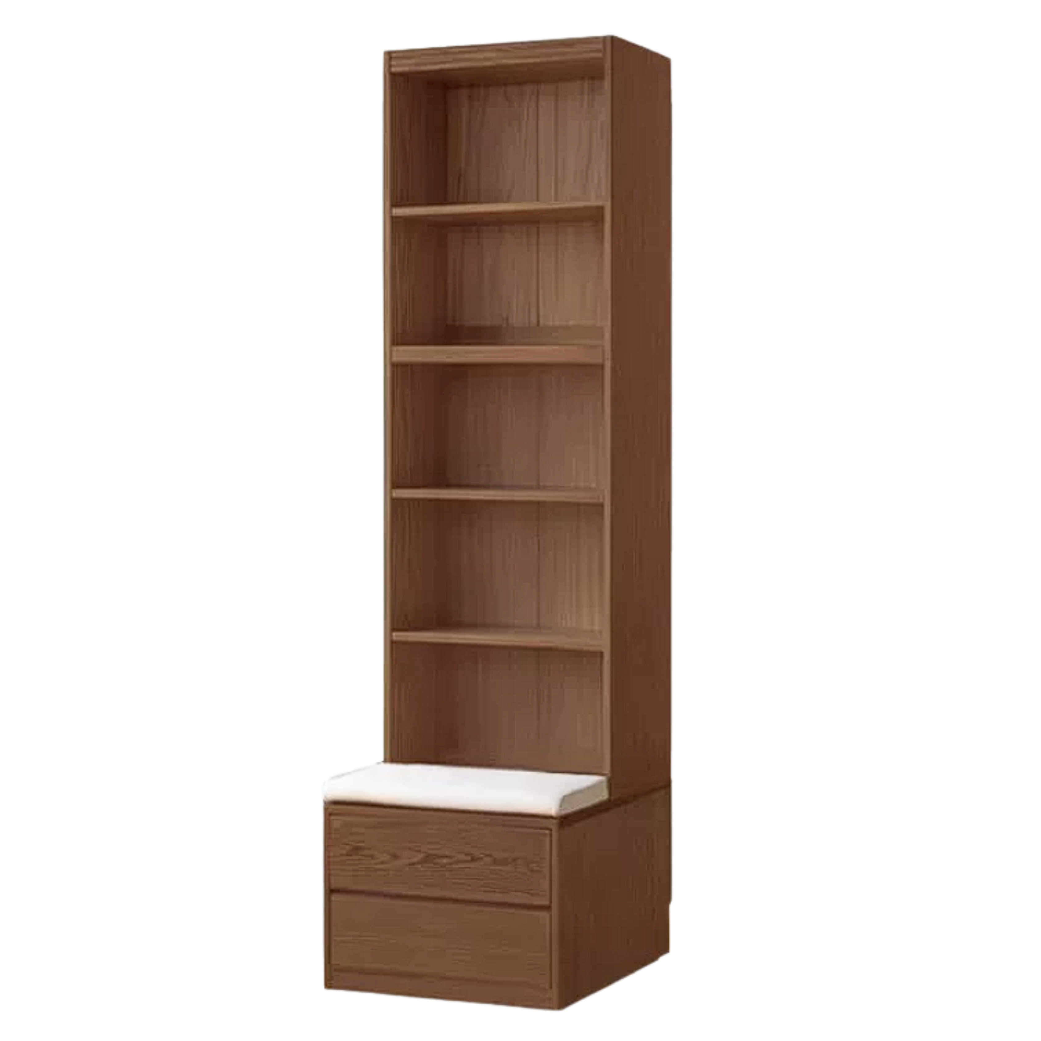 Sandalwood, Oak, Ash Solid Wood Combination Bookcase