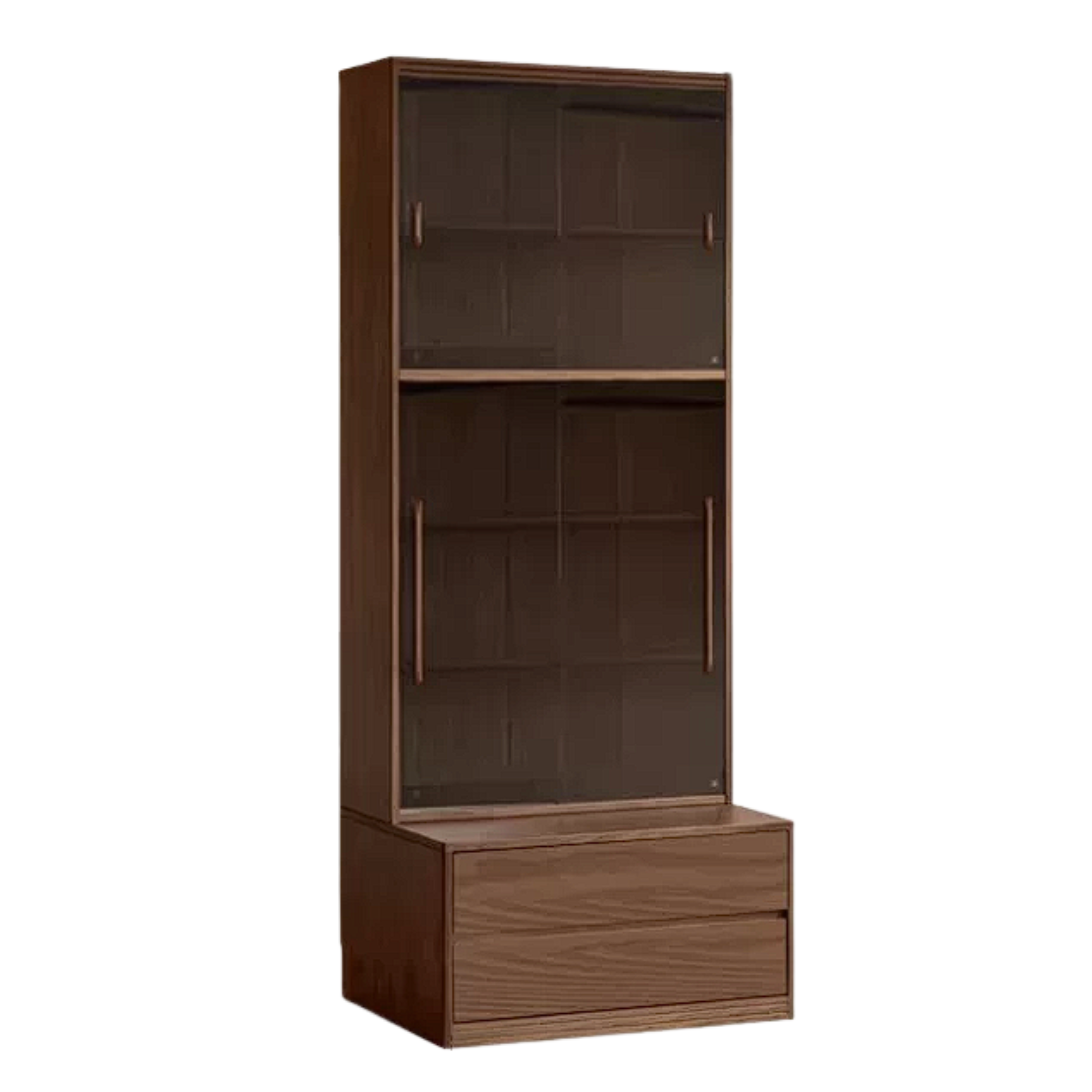 Sandalwood, Oak, Ash Solid Wood Combination Bookcase