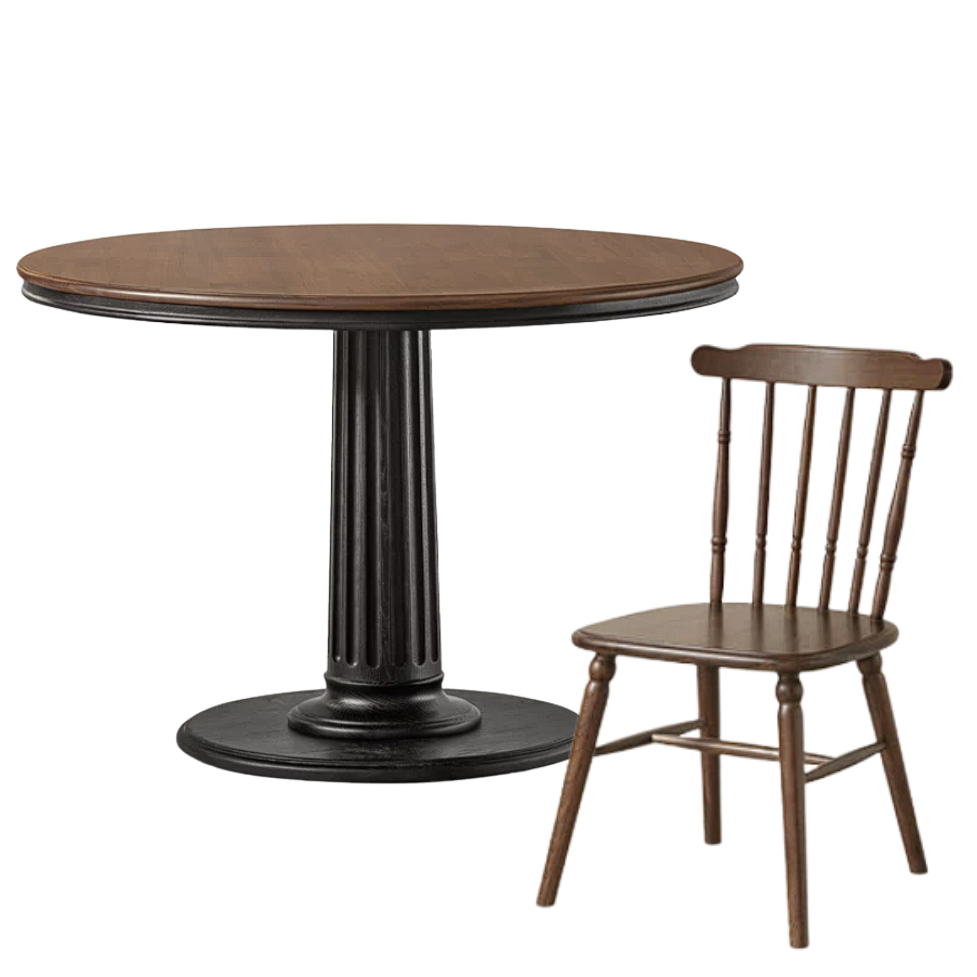 Poplar Solid Wood Dining Table American Retro