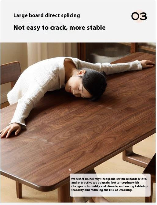 Black Walnut Solid Wood Dining Table