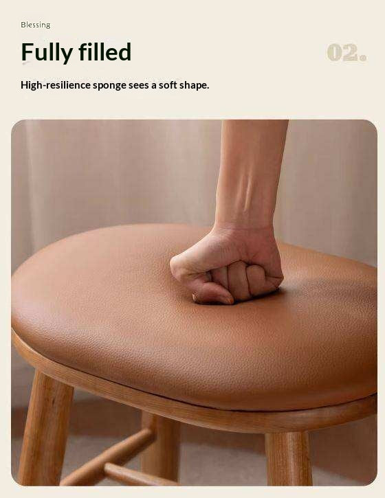 Ash, Cherry Solid Wood Dressing Stool