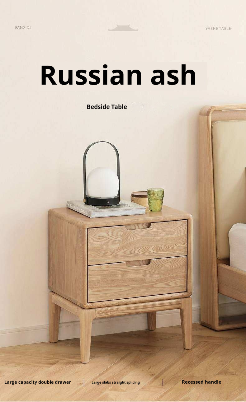 Ash Solid Wood Modern Nordic Style Nightstand